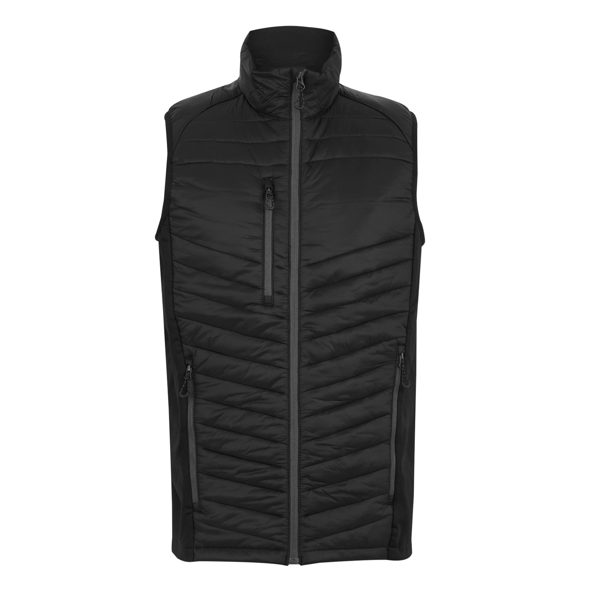 Men's Navigate Hybrid Bodywarmer | Black Seal Grey
