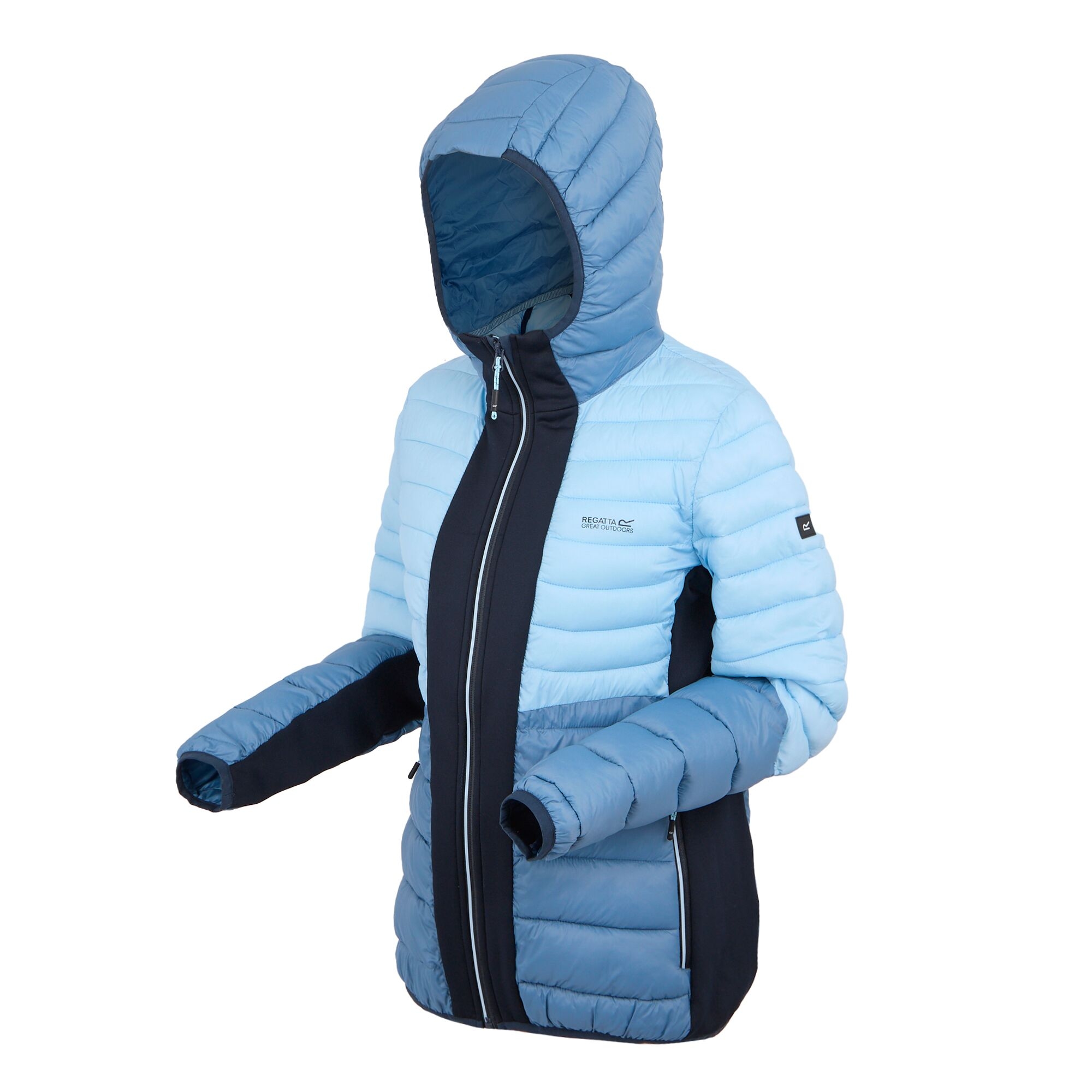 Women's Leedre Hooded Hybrid Jacket | Navy Coronet Blue