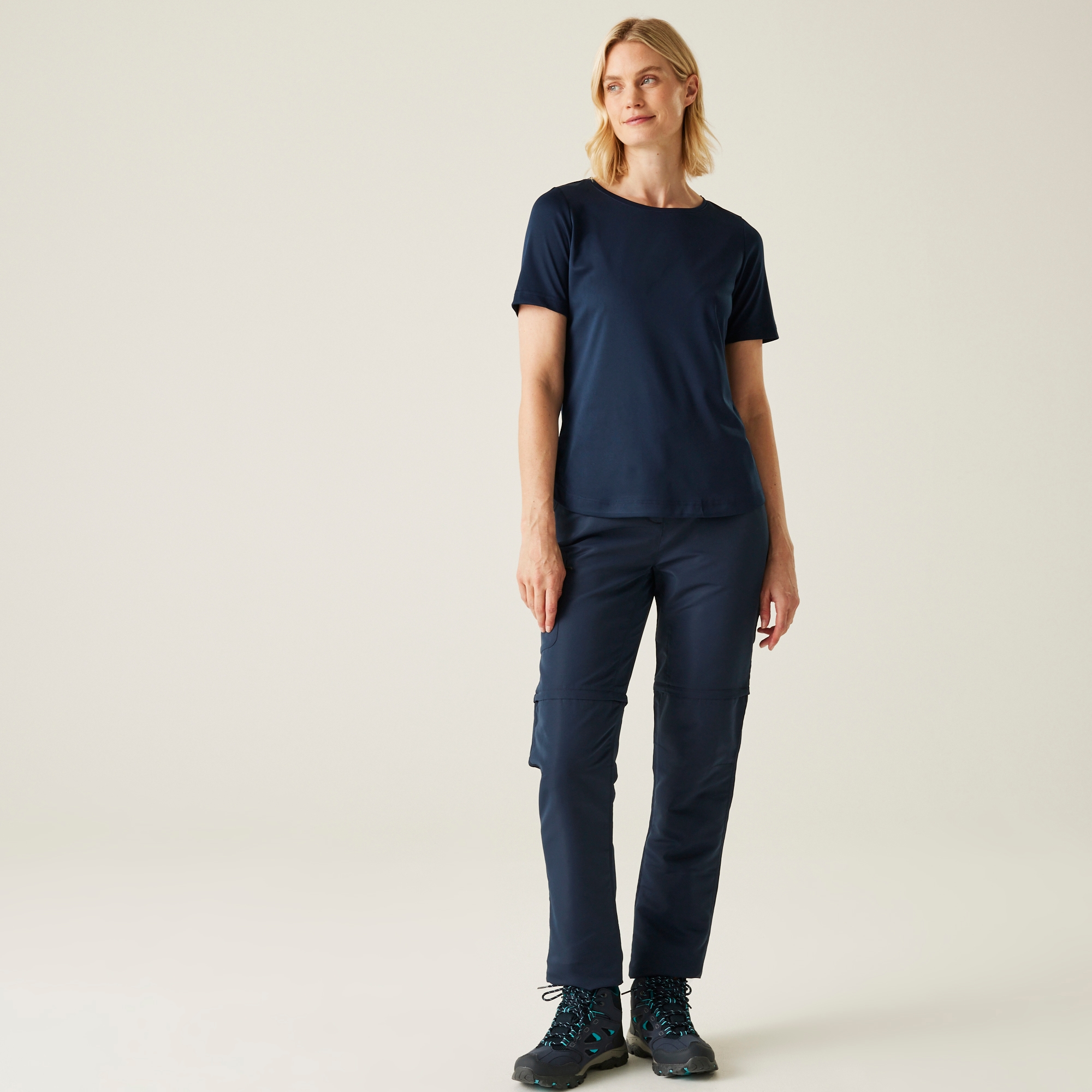 Women's Chaska III Zip Off Walking Trousers | Navy
