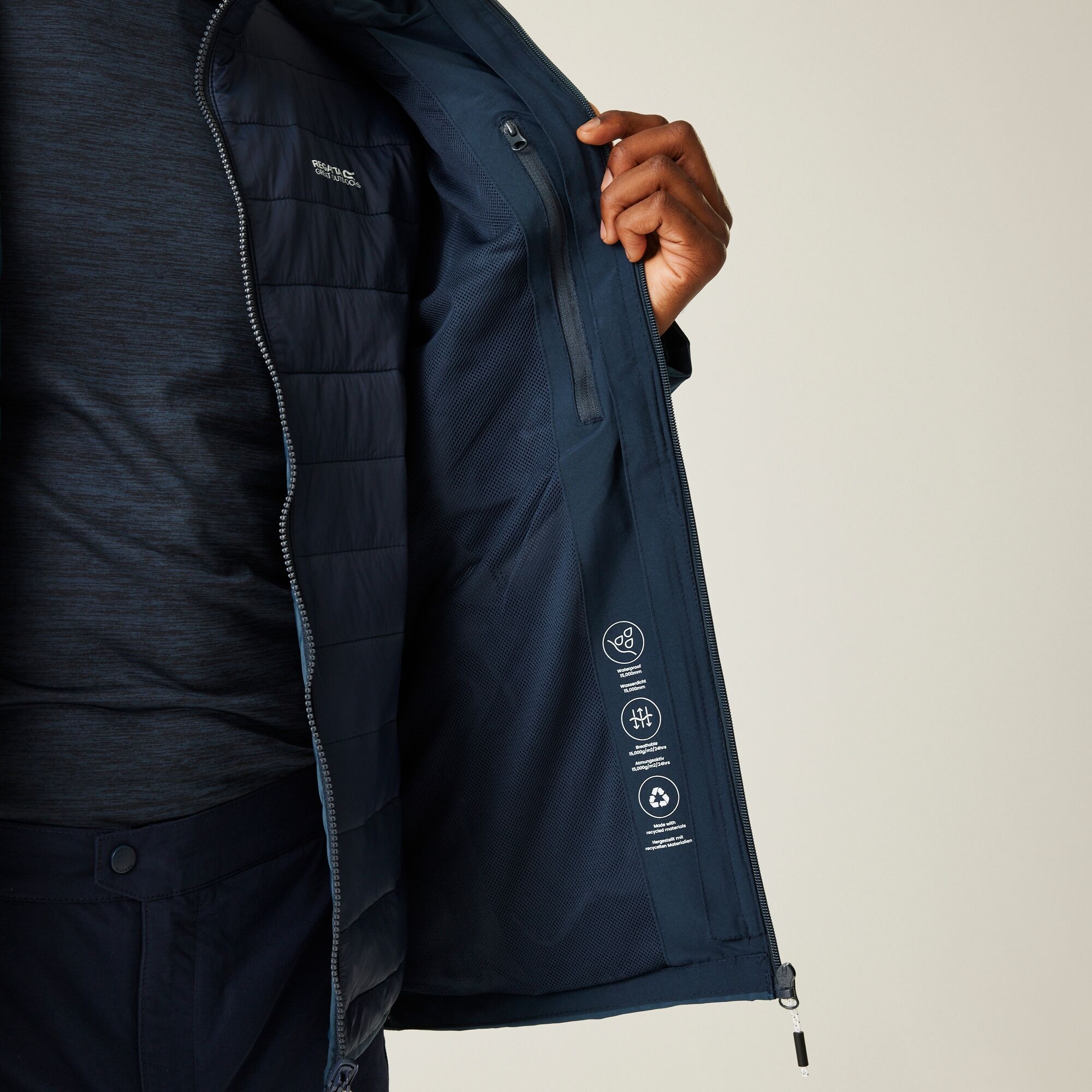 Men's Wentwood IX 3-in-1 Jacket | Moonlight Denim Navy