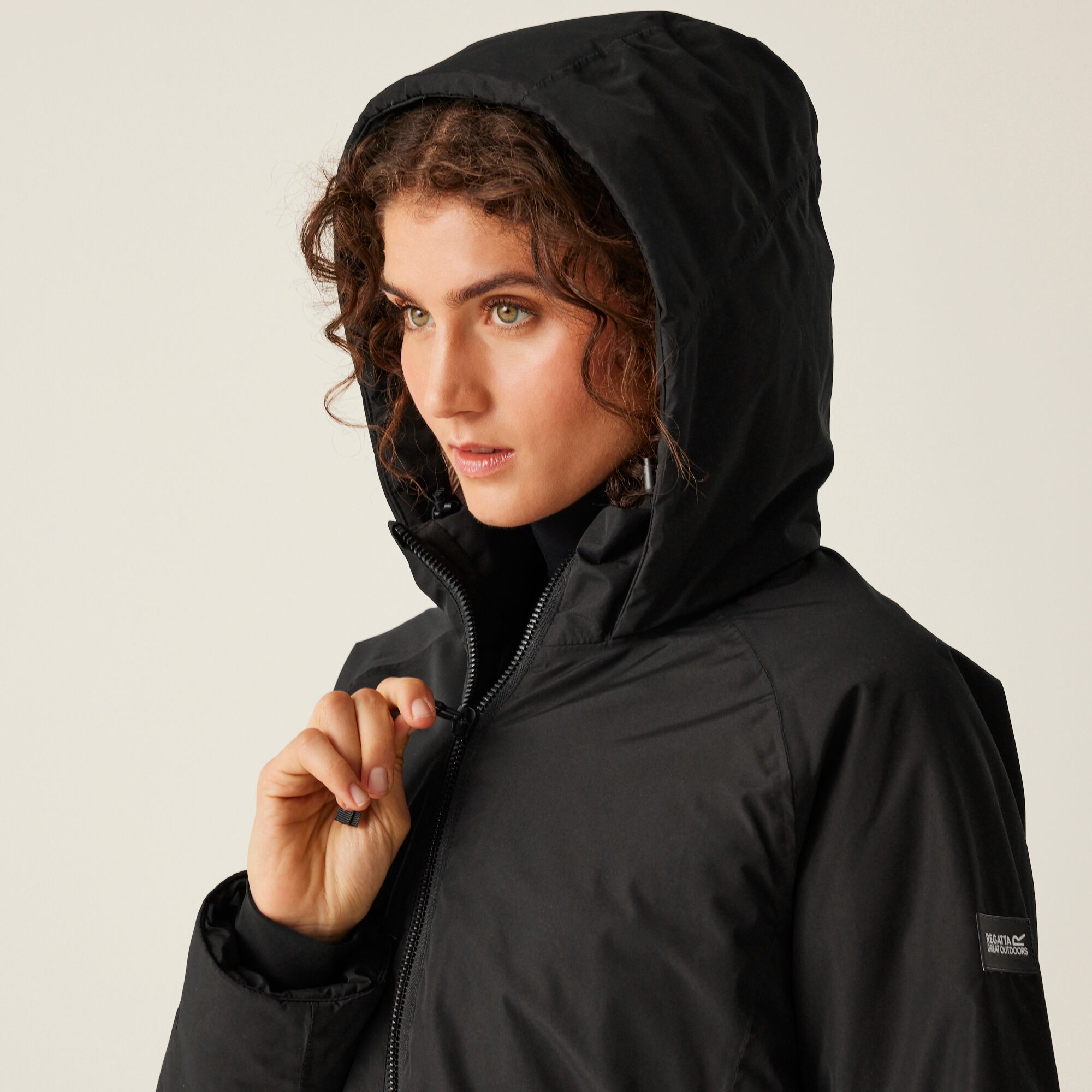 Women's Reeah Waterproof Insulated Jacket | Black Warm Taupe