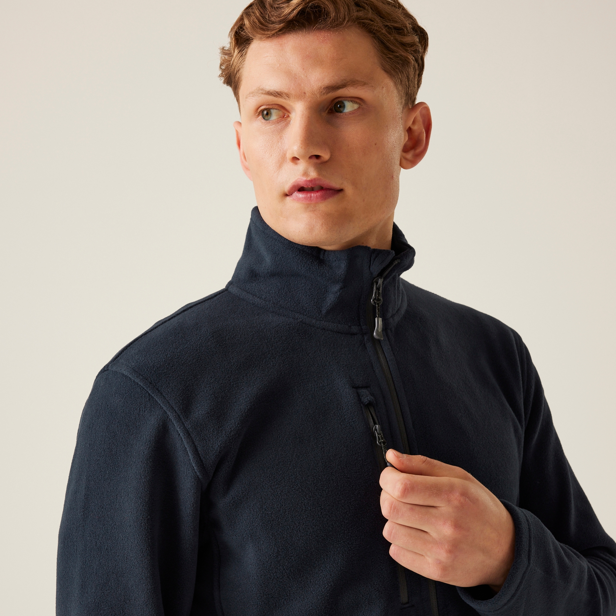Men's Honestly Made Recycled Fleece Jacket | Navy
