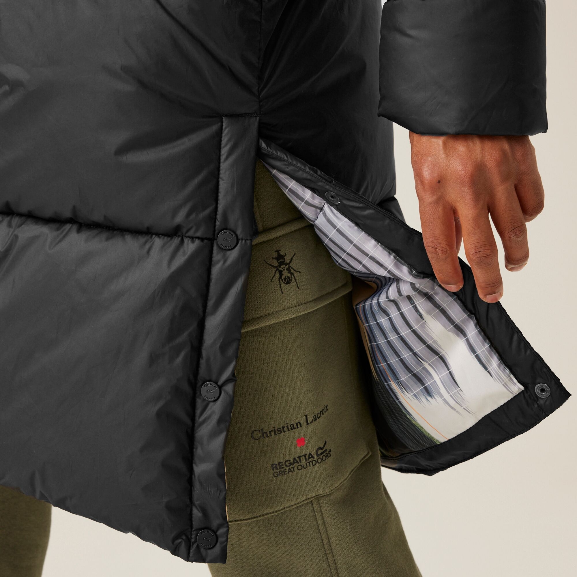 Christian Lacroix - Men's Collongues Long Padded Jacket | Black