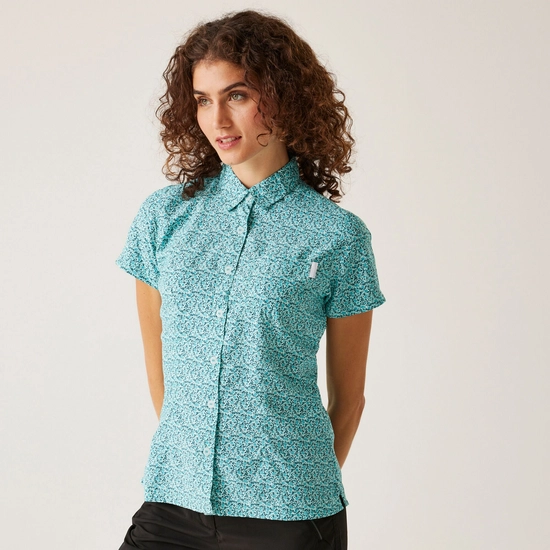 Women's Mindano VIII Short Sleeve Shirt | Exotic Plume Check