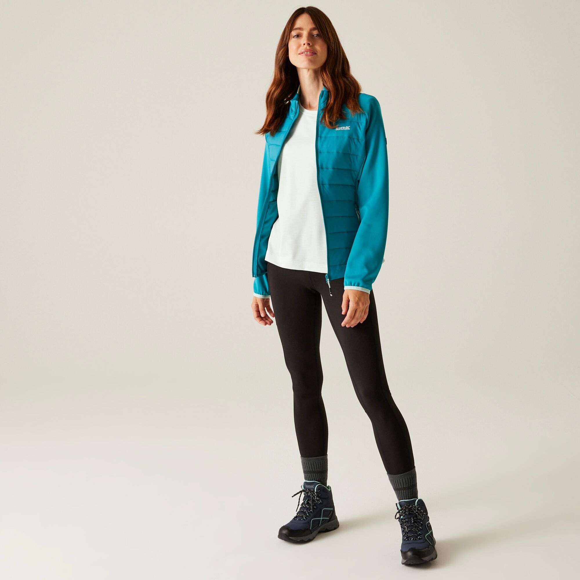 Women's Clumber V Hybrid Jacket | Exotic Plume Icy Morn
