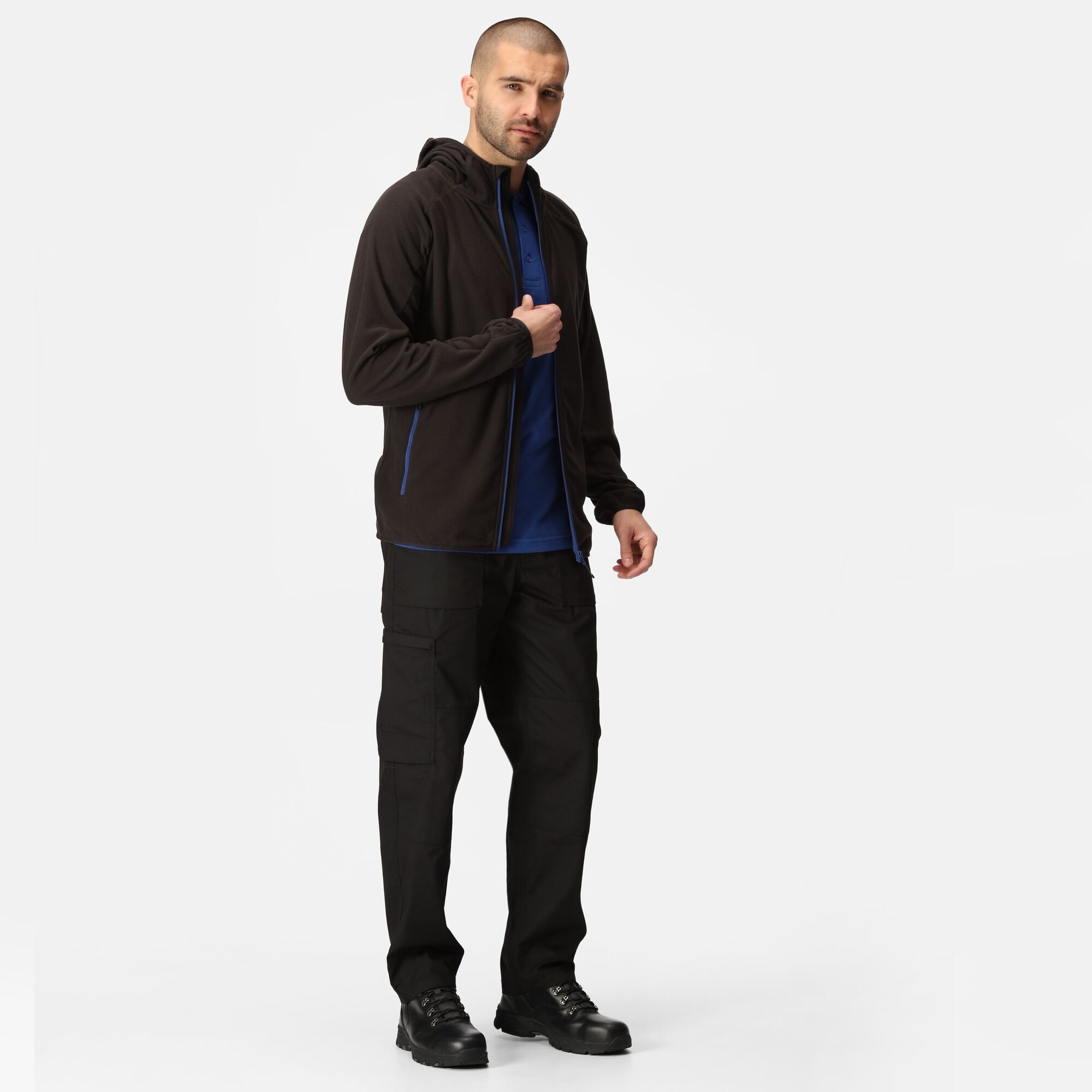 Men's Navigate Full-Zip Fleece | Black New Royal