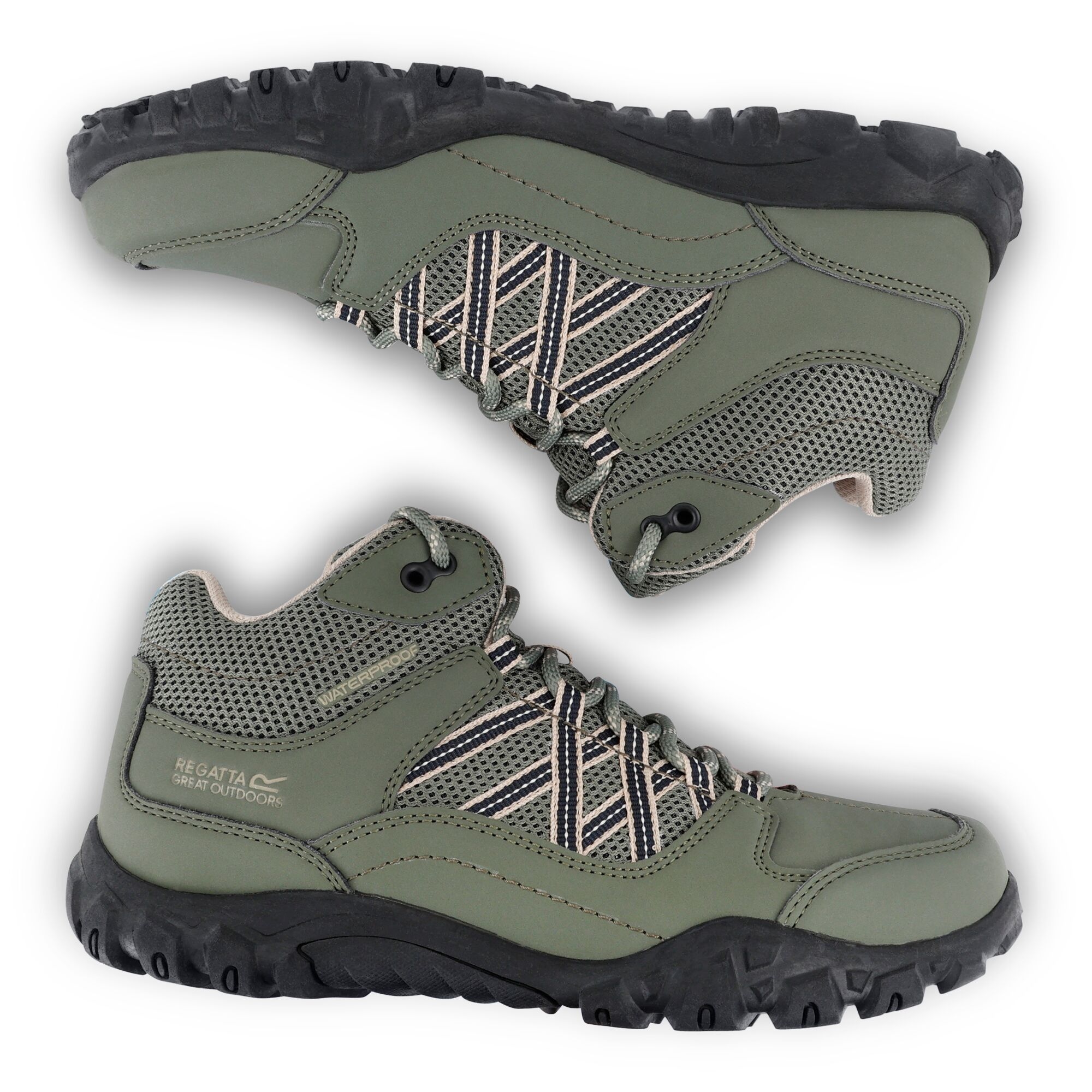 Women's Edgepoint Waterproof Mid Walking Boots | Four Leaf Clover White Pepper?