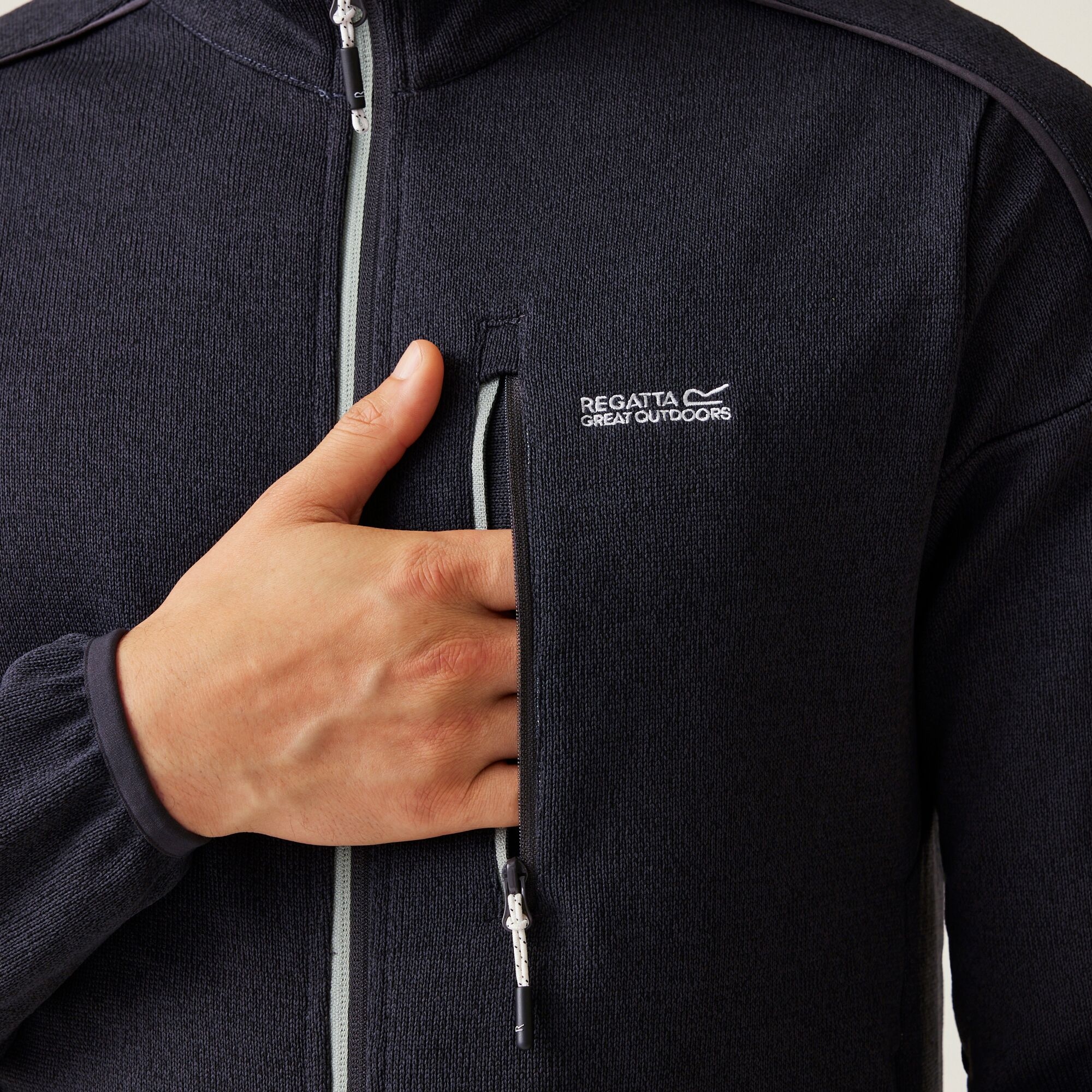 Men's Kames Full Zip Fleece | Ash Glacier