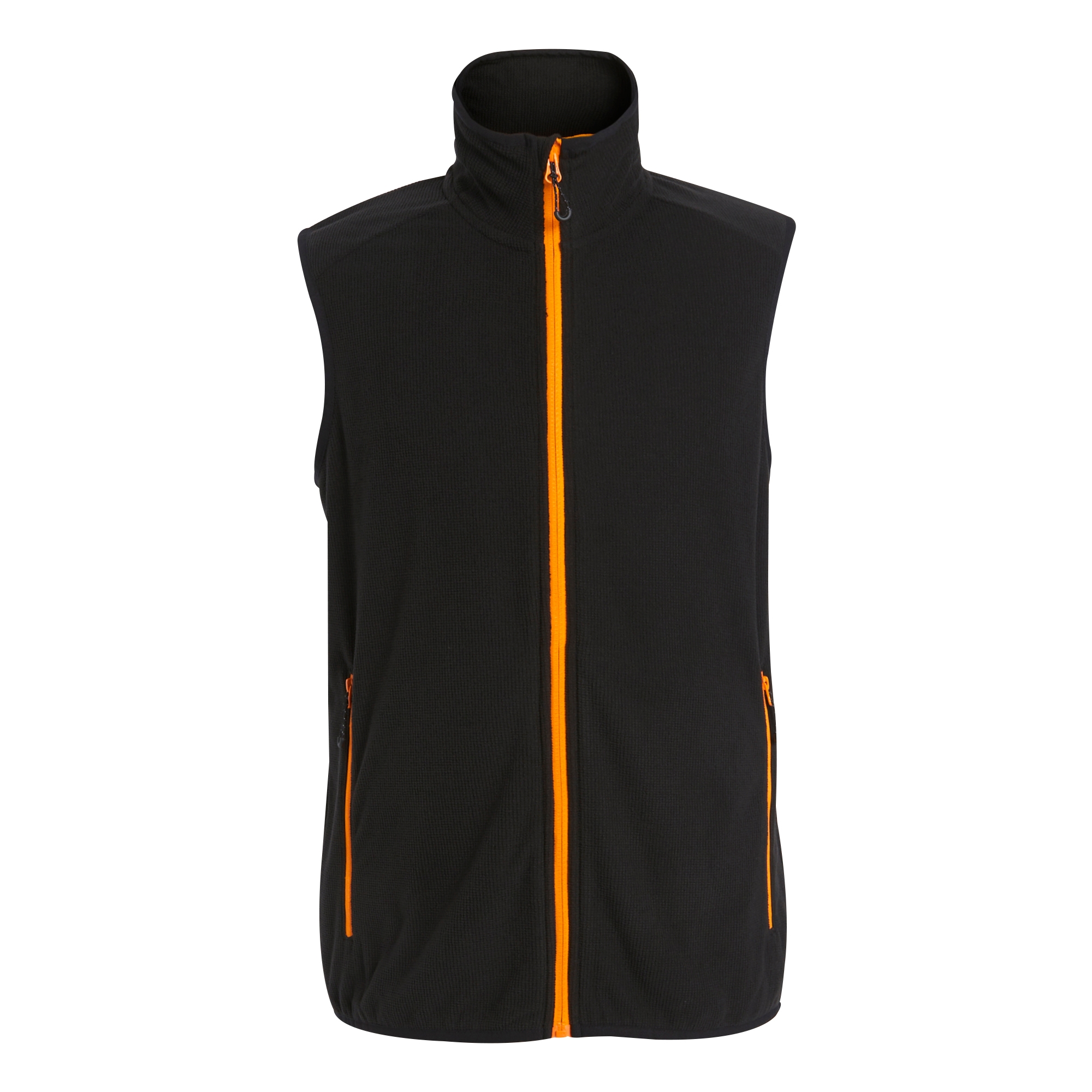 Men's Navigate Fleece Bodywarmer | Black Orange Pop
