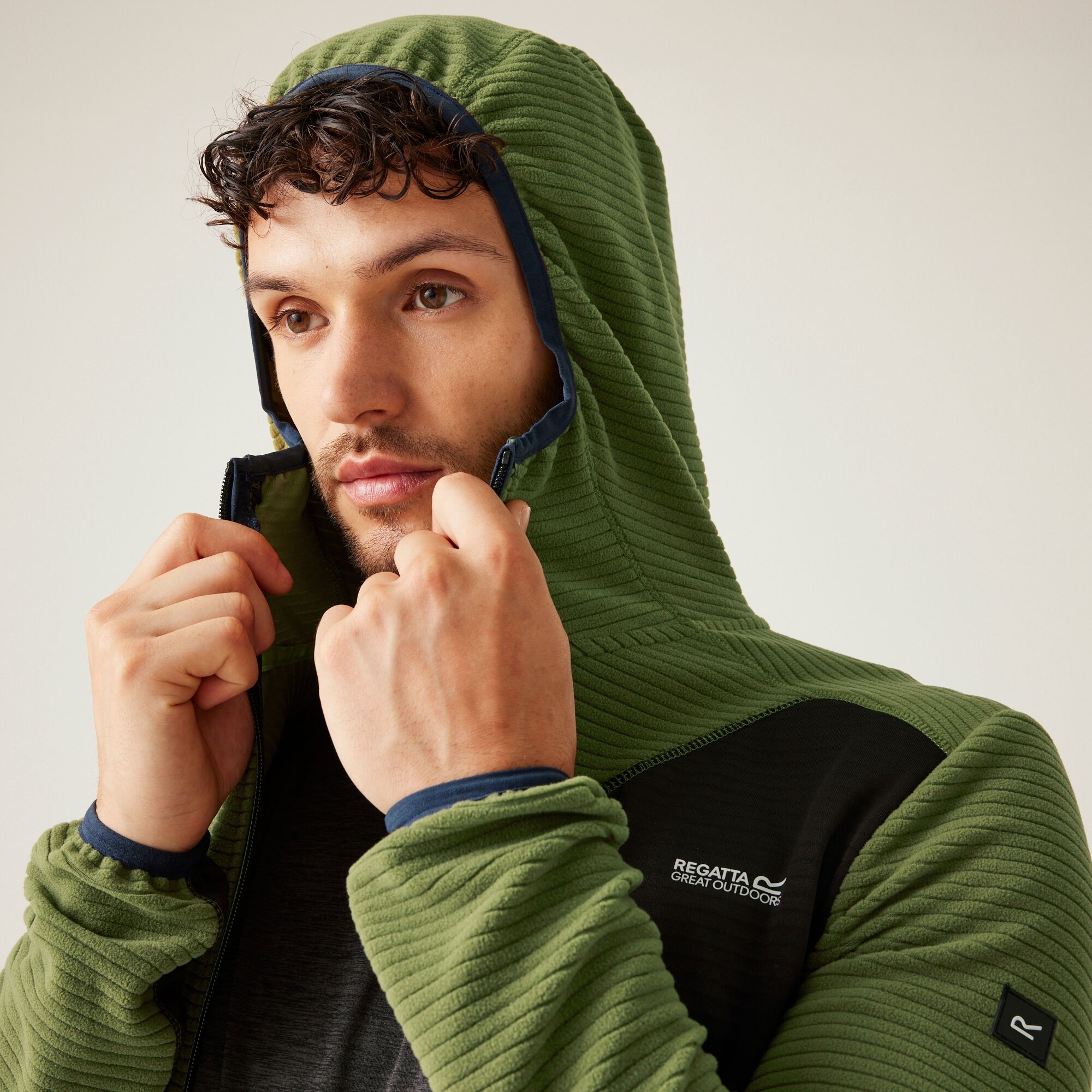 Men's Lakewright Full Zip Fleece | Nephrite Green Black