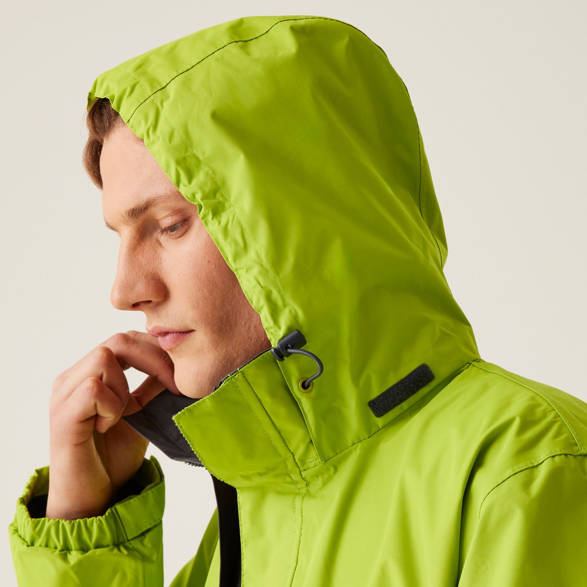 Men's Ardmore Shell Jacket | Key Lime Seal Grey