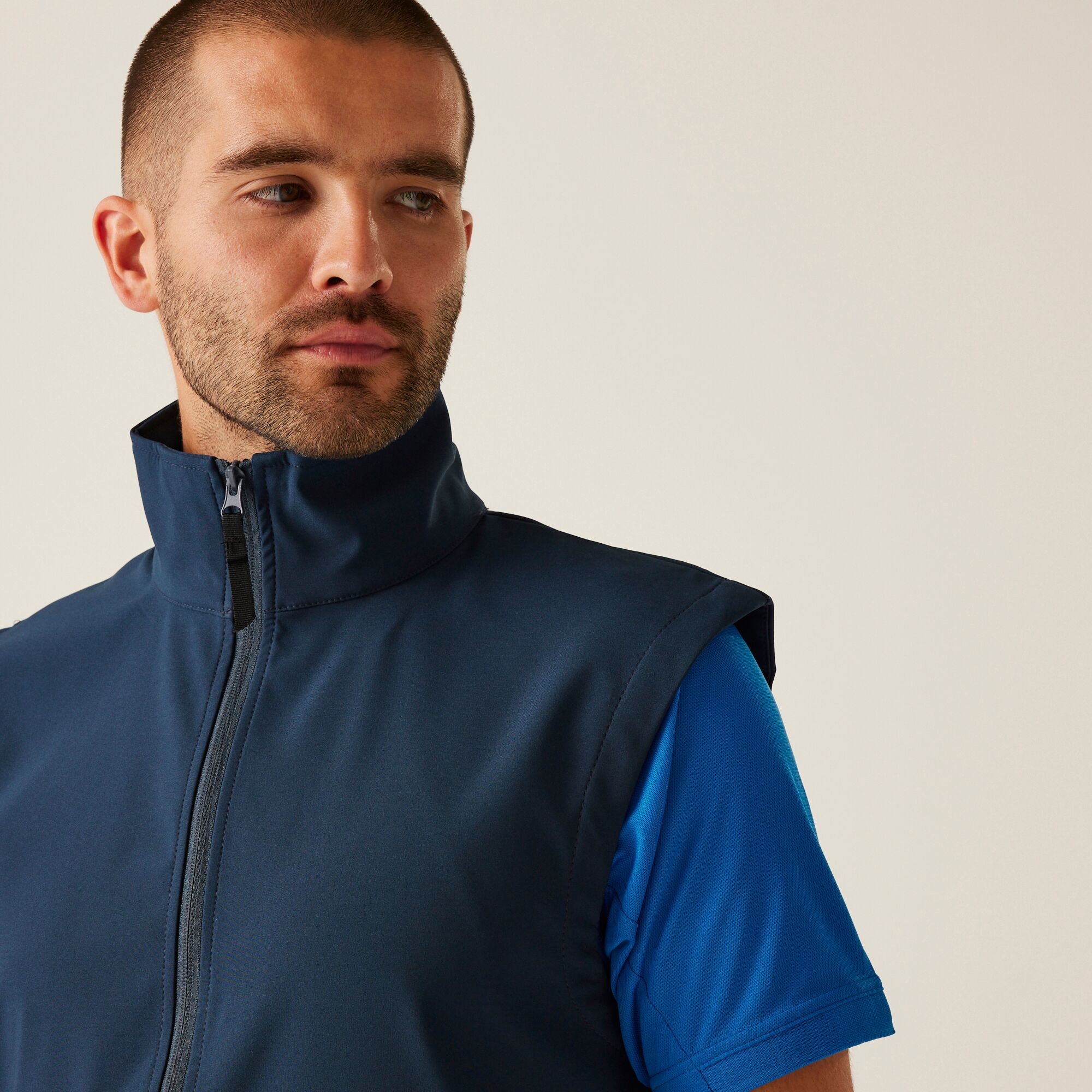 Men's Classic Printable Softshell Bodywarmer | Navy