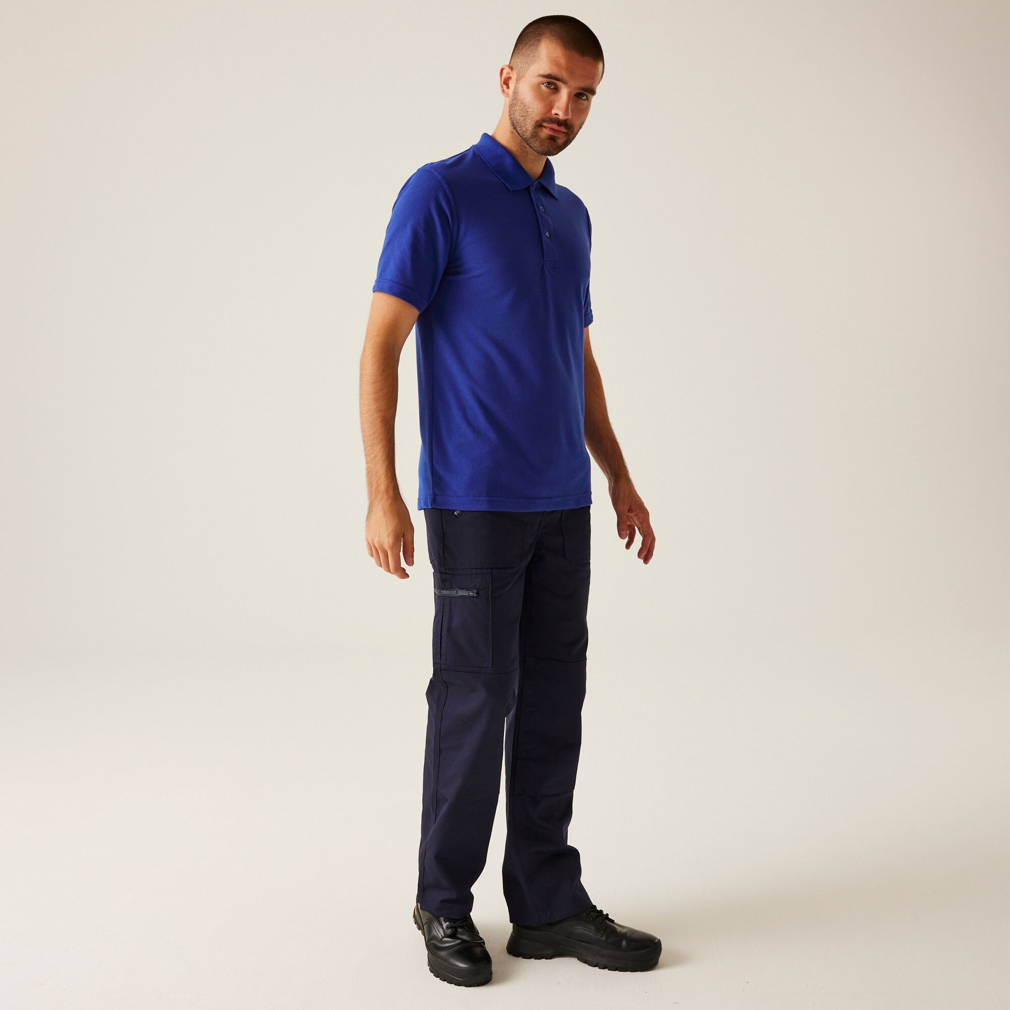Men's 65/35 SS Polo Top | New Royal