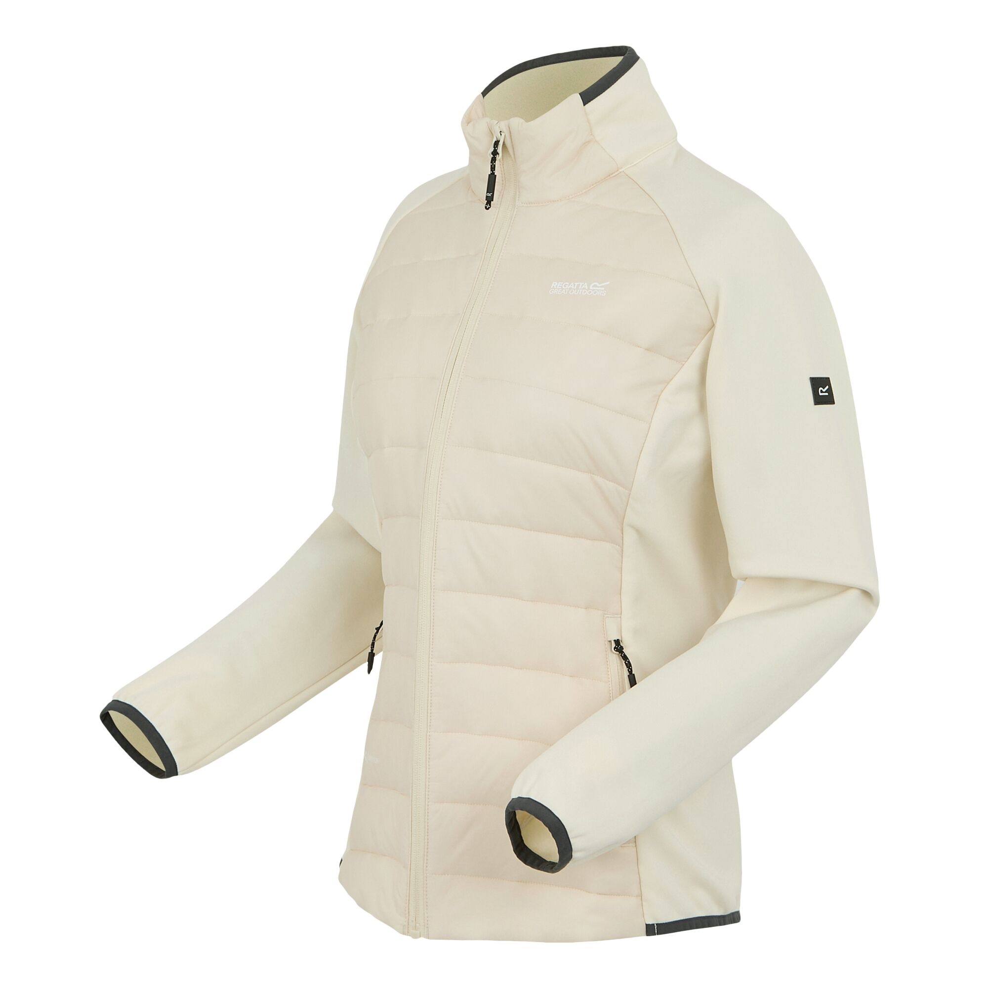 Women's Clumber V Hybrid Jacket | Light Vanilla Seal Grey