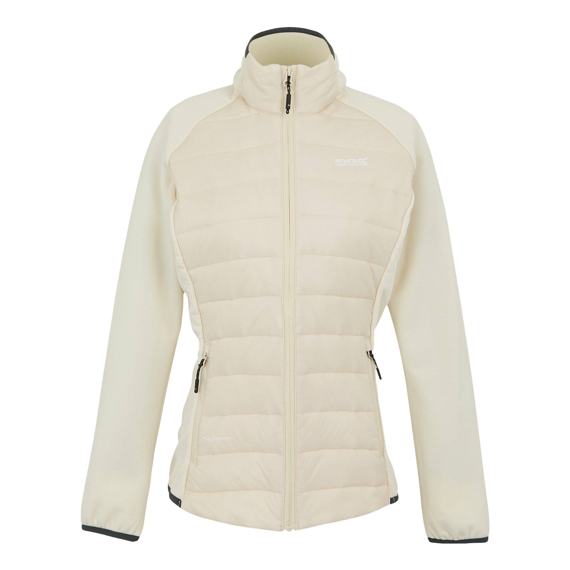 Women's Clumber V Hybrid Jacket | Light Vanilla Seal Grey