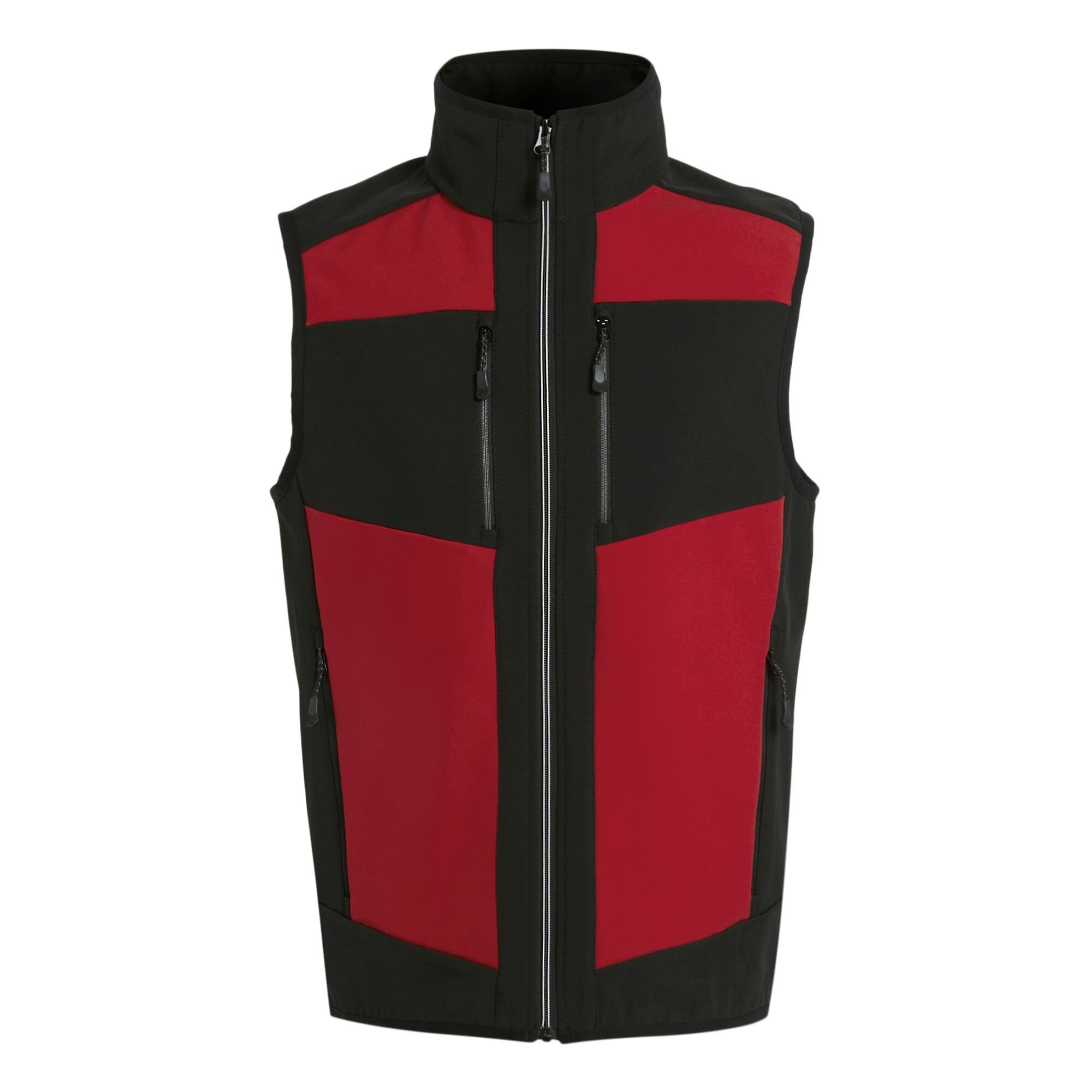 Men's E-Volve 2 Layer Softshell Bodywarmer | Classic Red Black