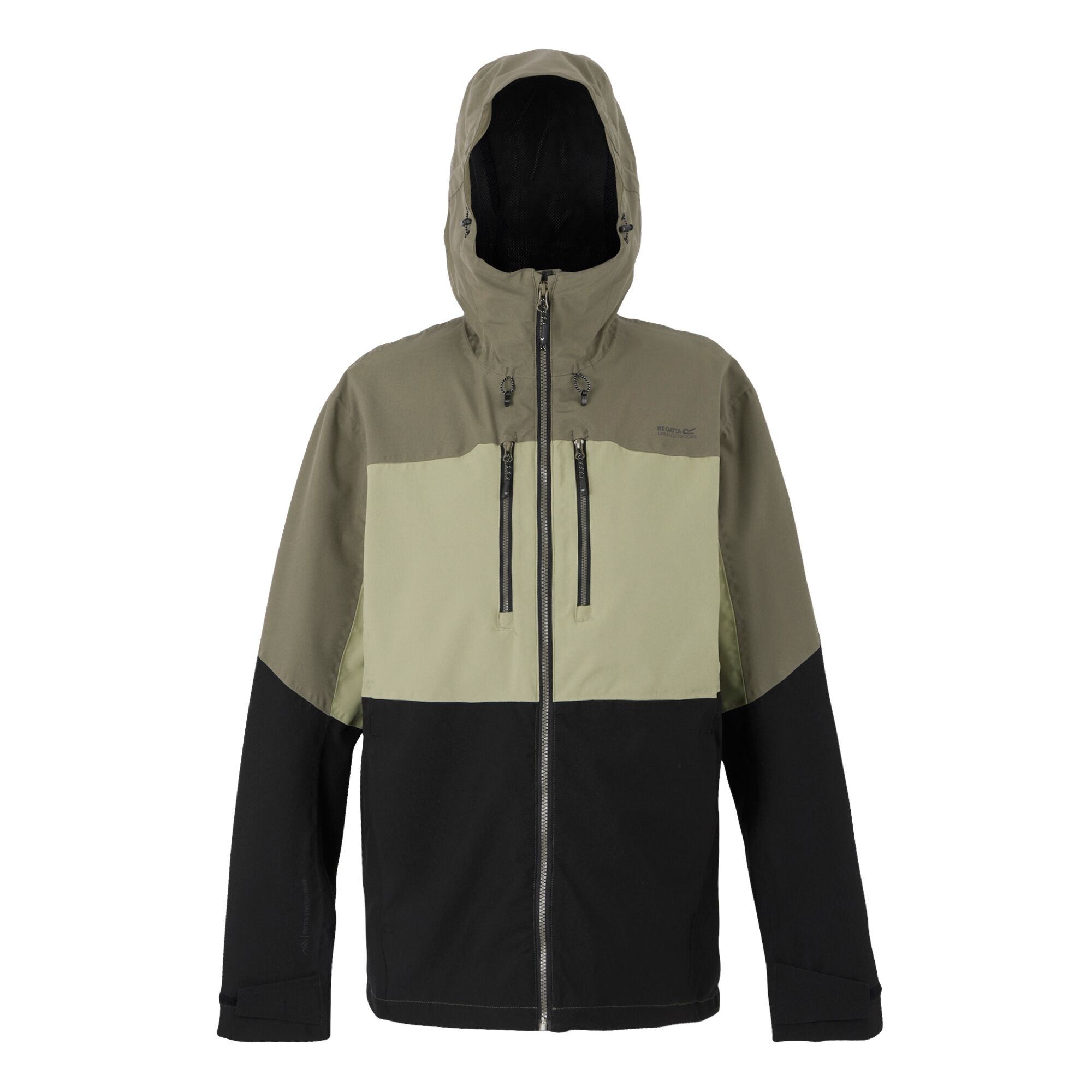 Men's Maland II Waterproof Jacket | Golden Sand Treetop Black