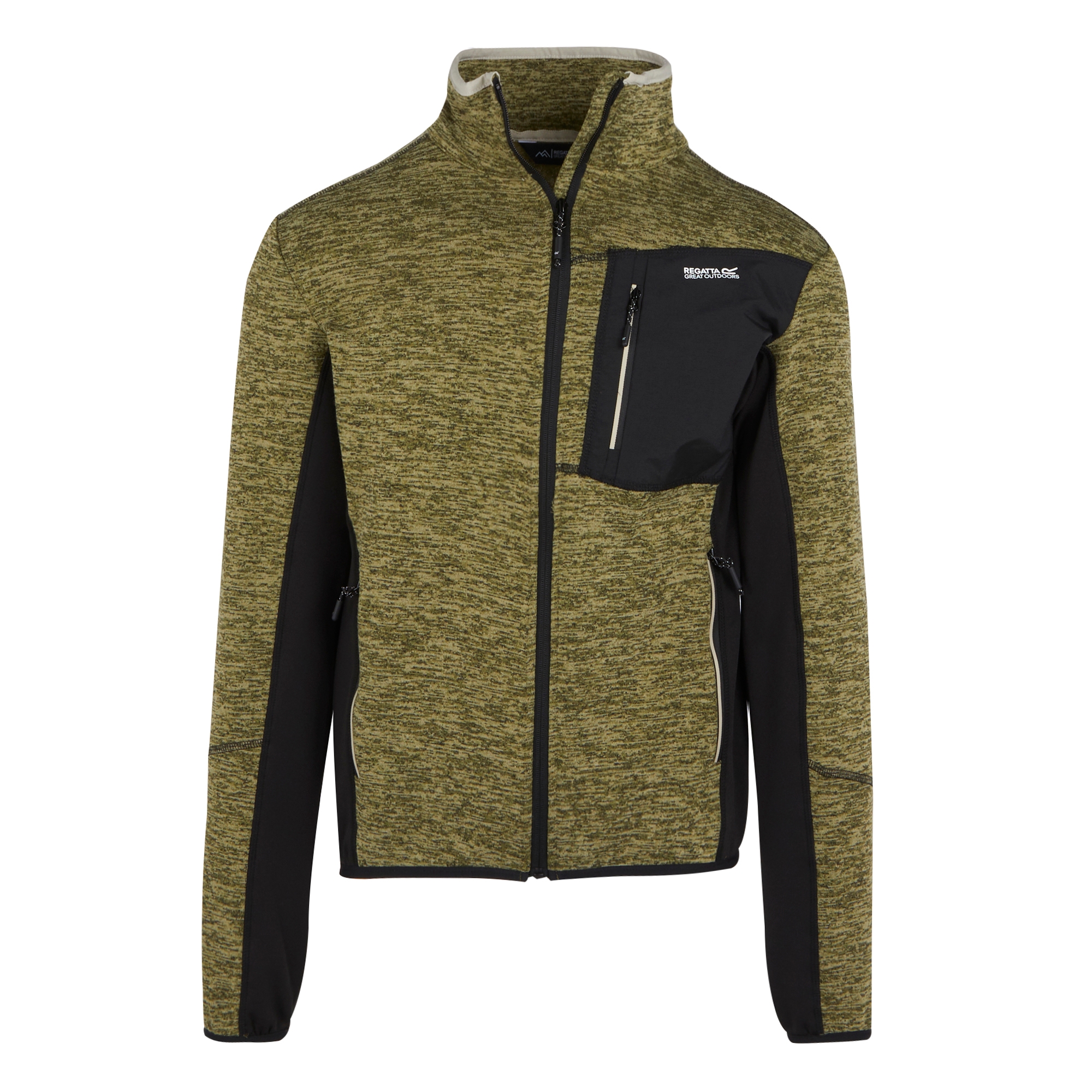 Men's Baslinn Full Zip Fleece | Nephrite Green Marl Black