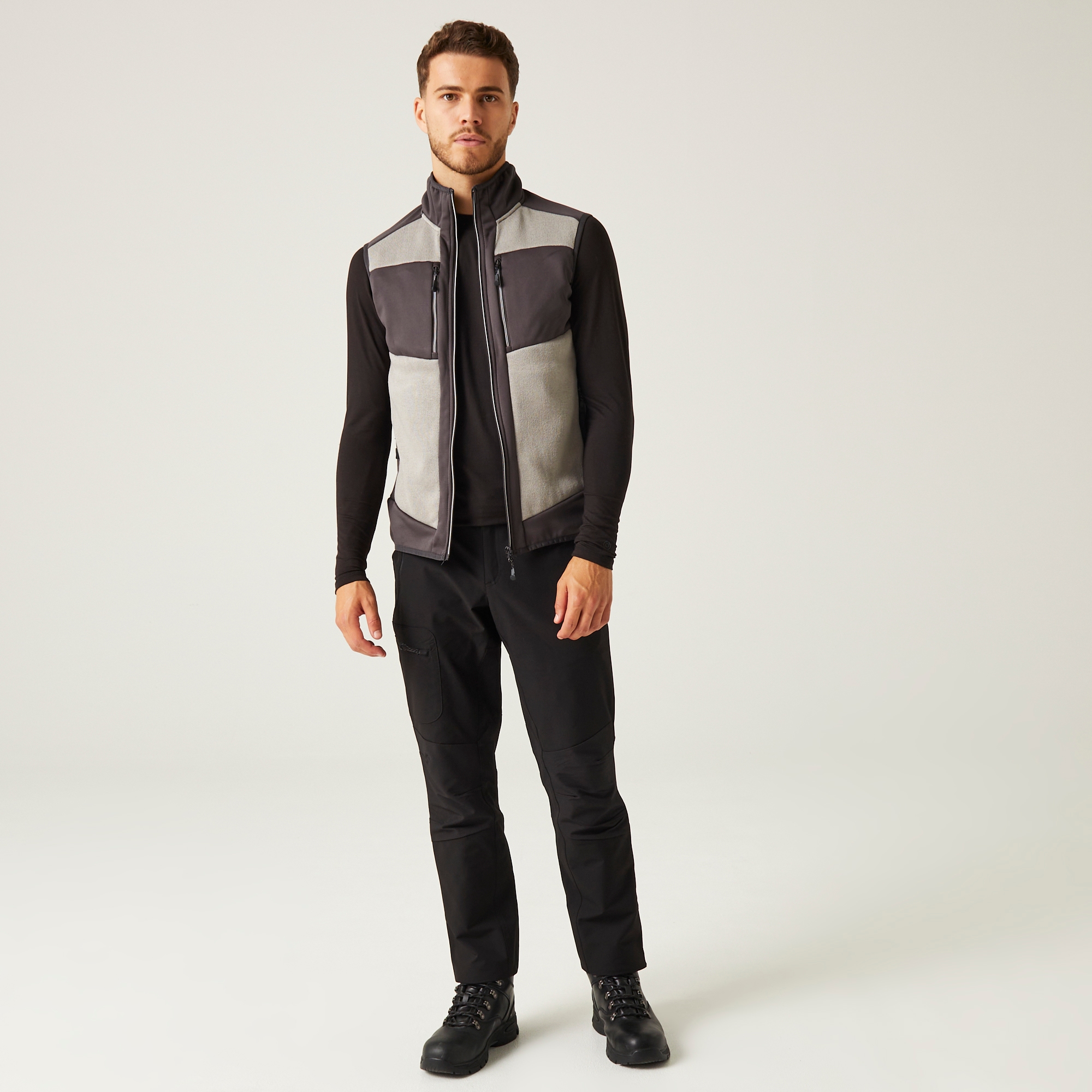 Men's E-Volve Stretch Bodywarmer | Mineral Grey Ash