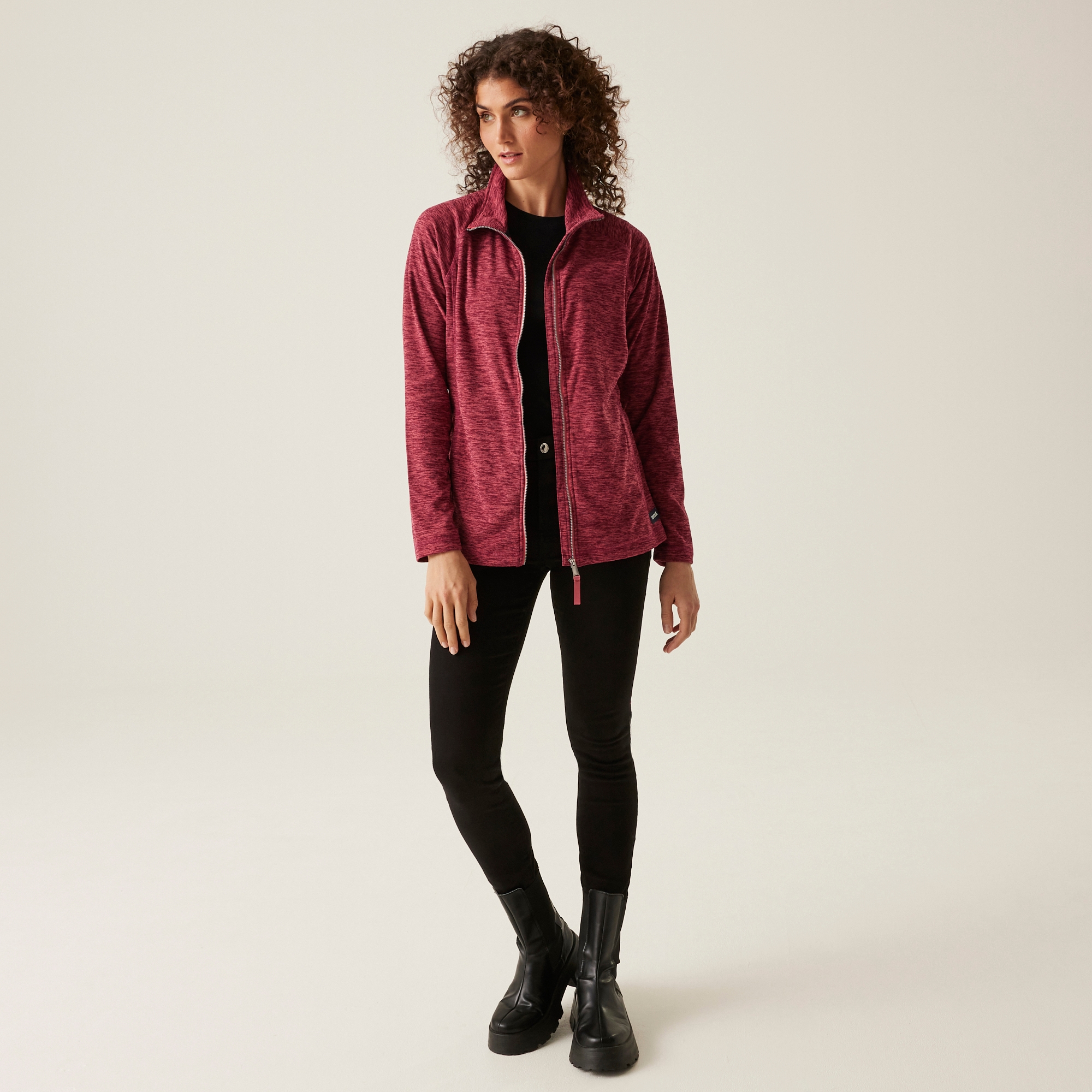Women's Mayse Full Zip Fleece | Mineral Red Marl