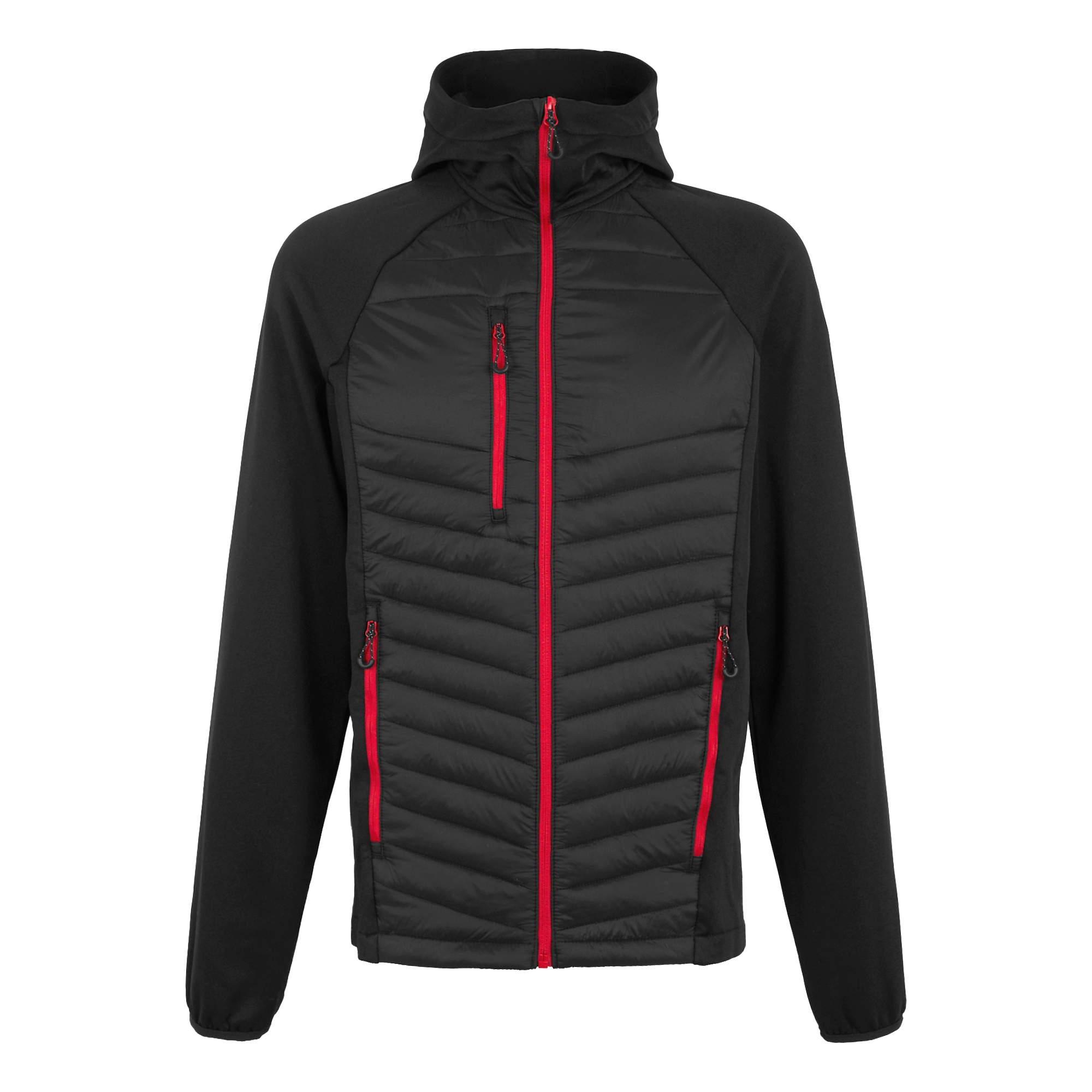 Men's Navigate Hybrid Jacket | Black Classic Red