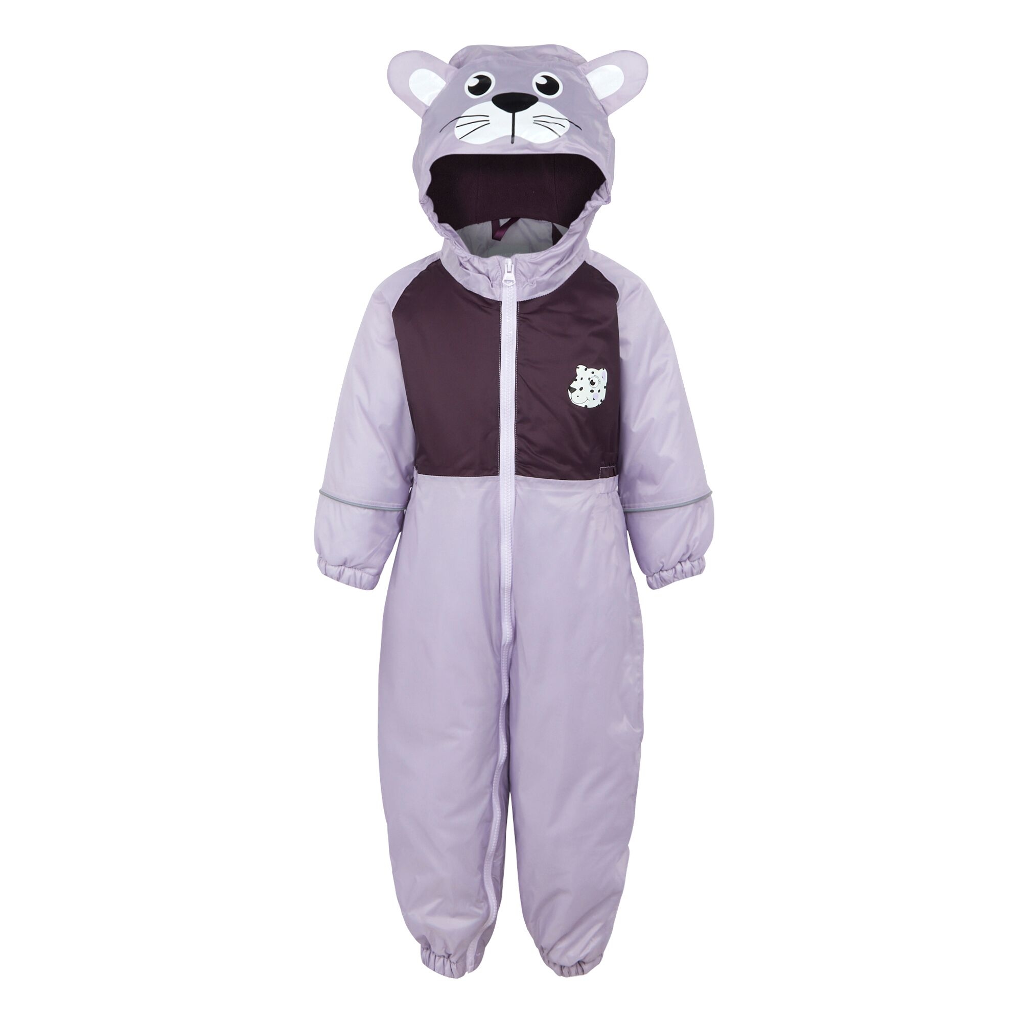 Kids' Mudplay III Waterproof Puddle Suit | Shyla The Leopard Lilac Frost