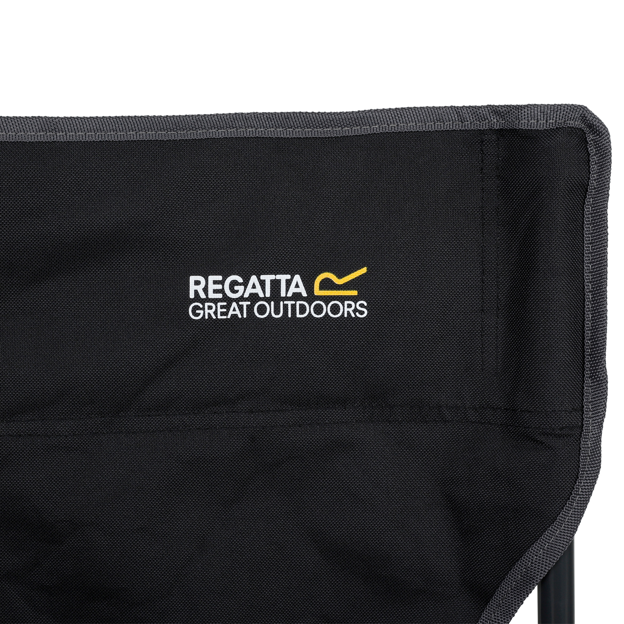 Isla Double Camping Chair with Storage Bag | Black Seal Grey