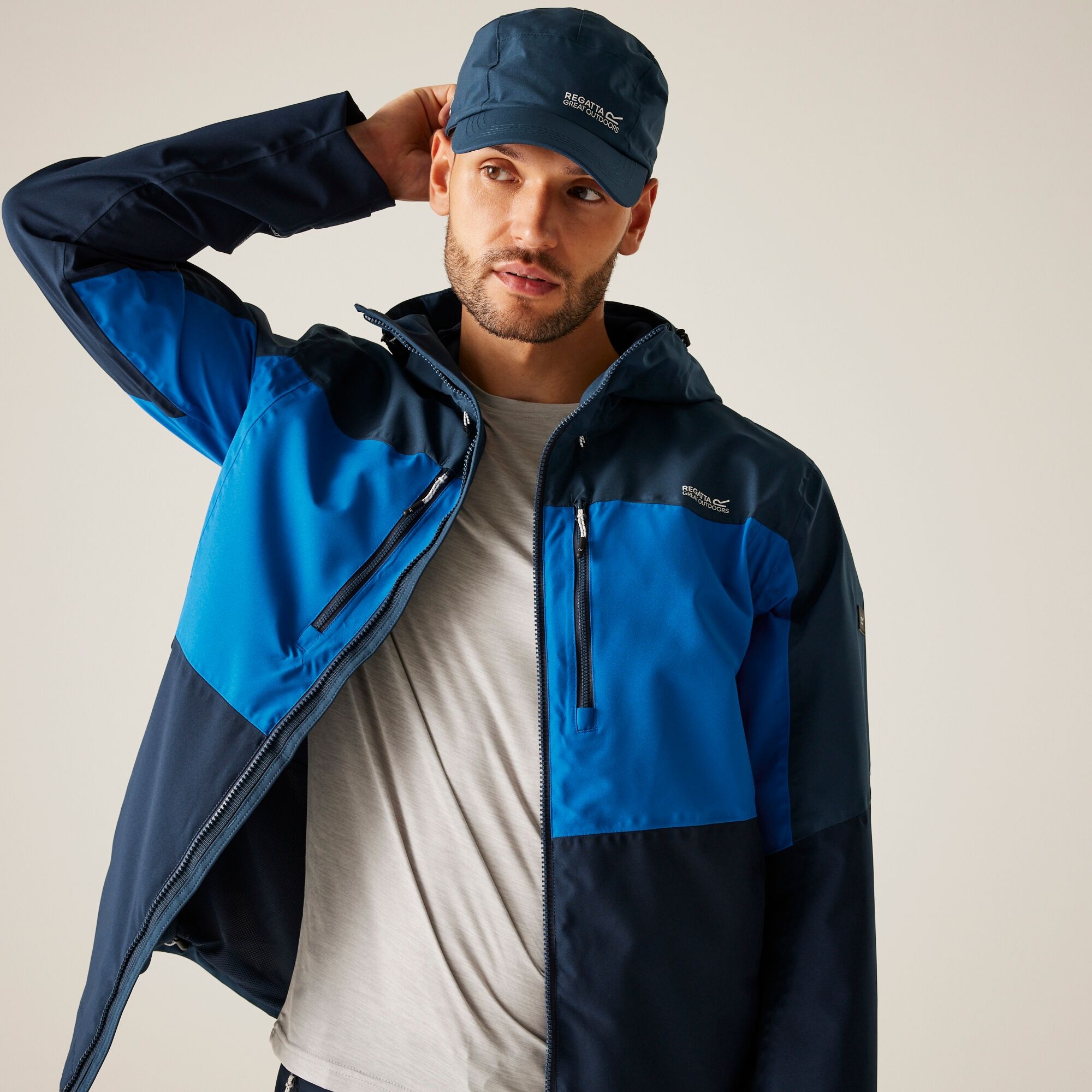Men's Maland II Waterproof Jacket | Olympian Blue Moonlight Denim Navy