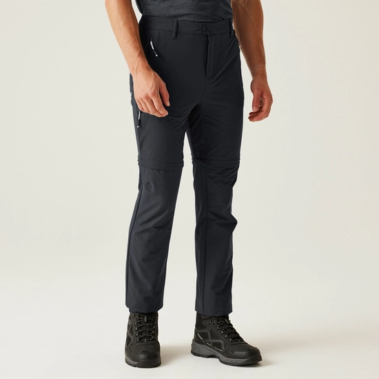 Men's Highton II Zip Off Walking Trousers | Black
