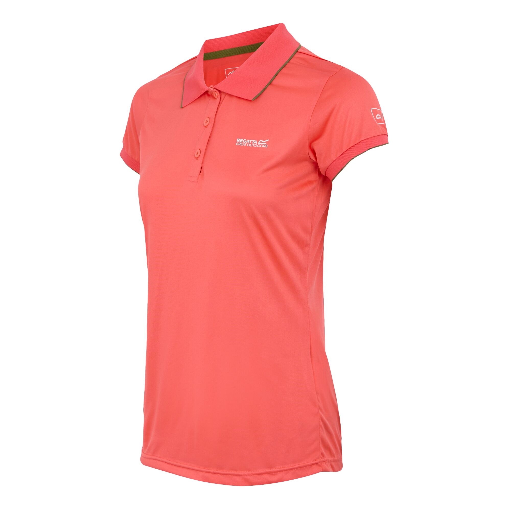 Women's Remex II Active Polo Shirt | Peach Bloom Solid
