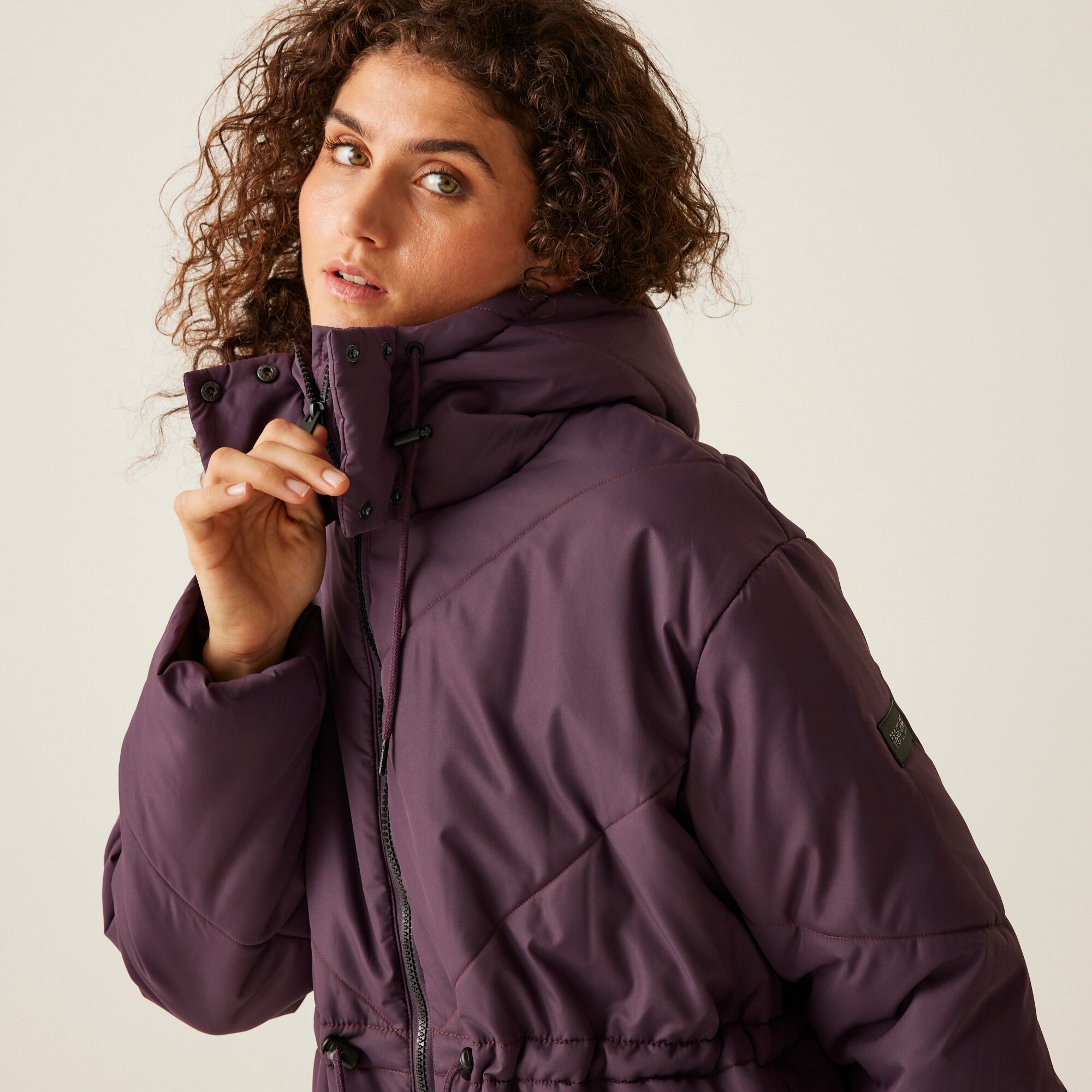 Women's Rurie Quilted Jacket | Deep Plum