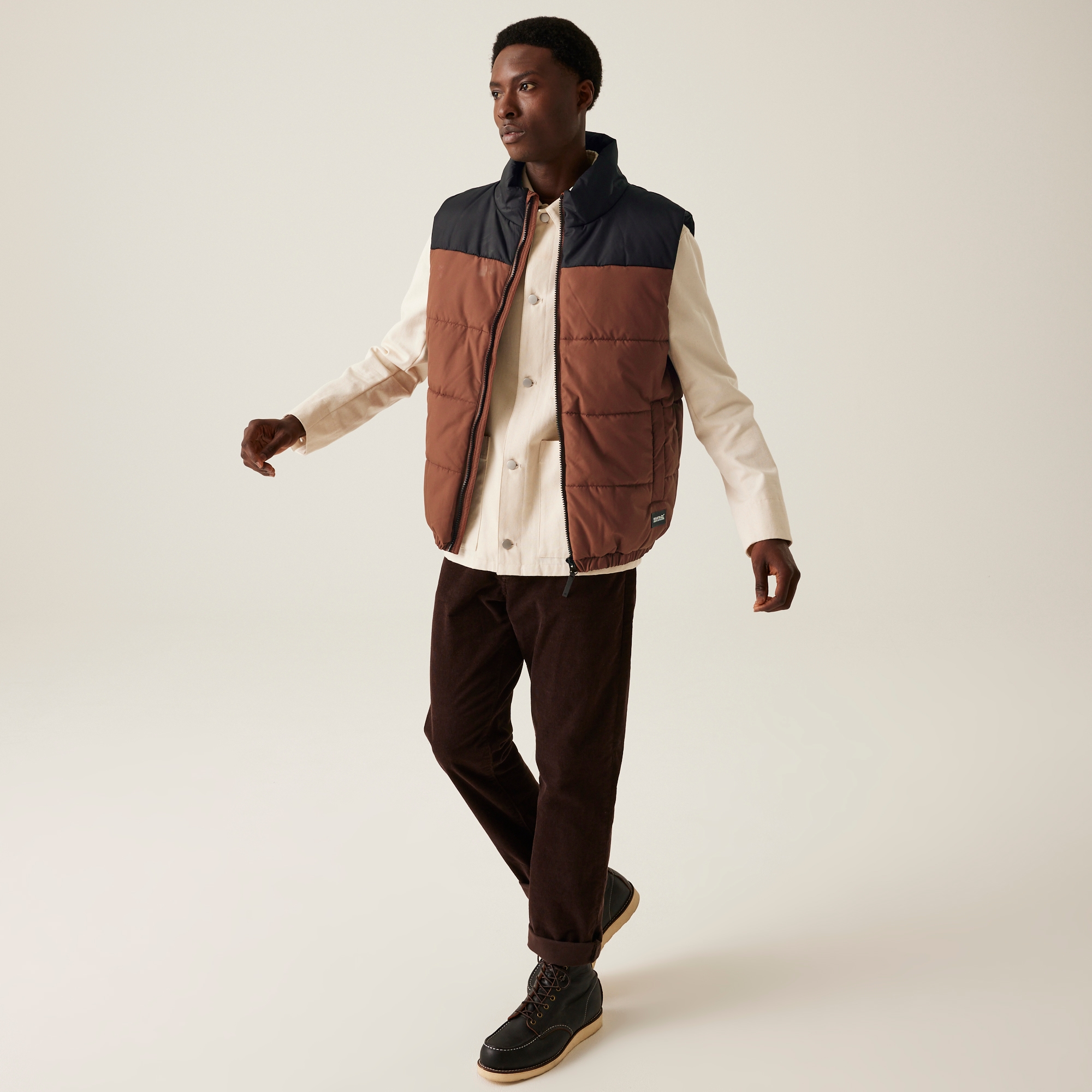Men's Hawfinch Insulated Gilet | Dark Brown Black