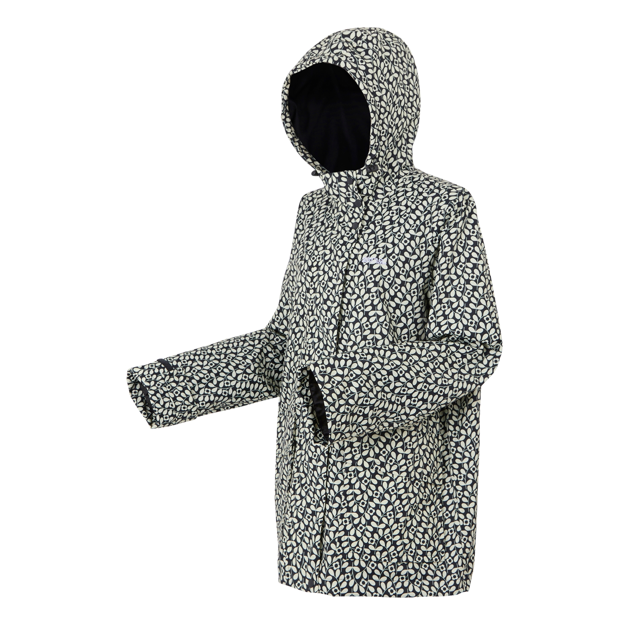 Orla Kiely Swing Waterproof III Jacket | Jasmine Flower Blue