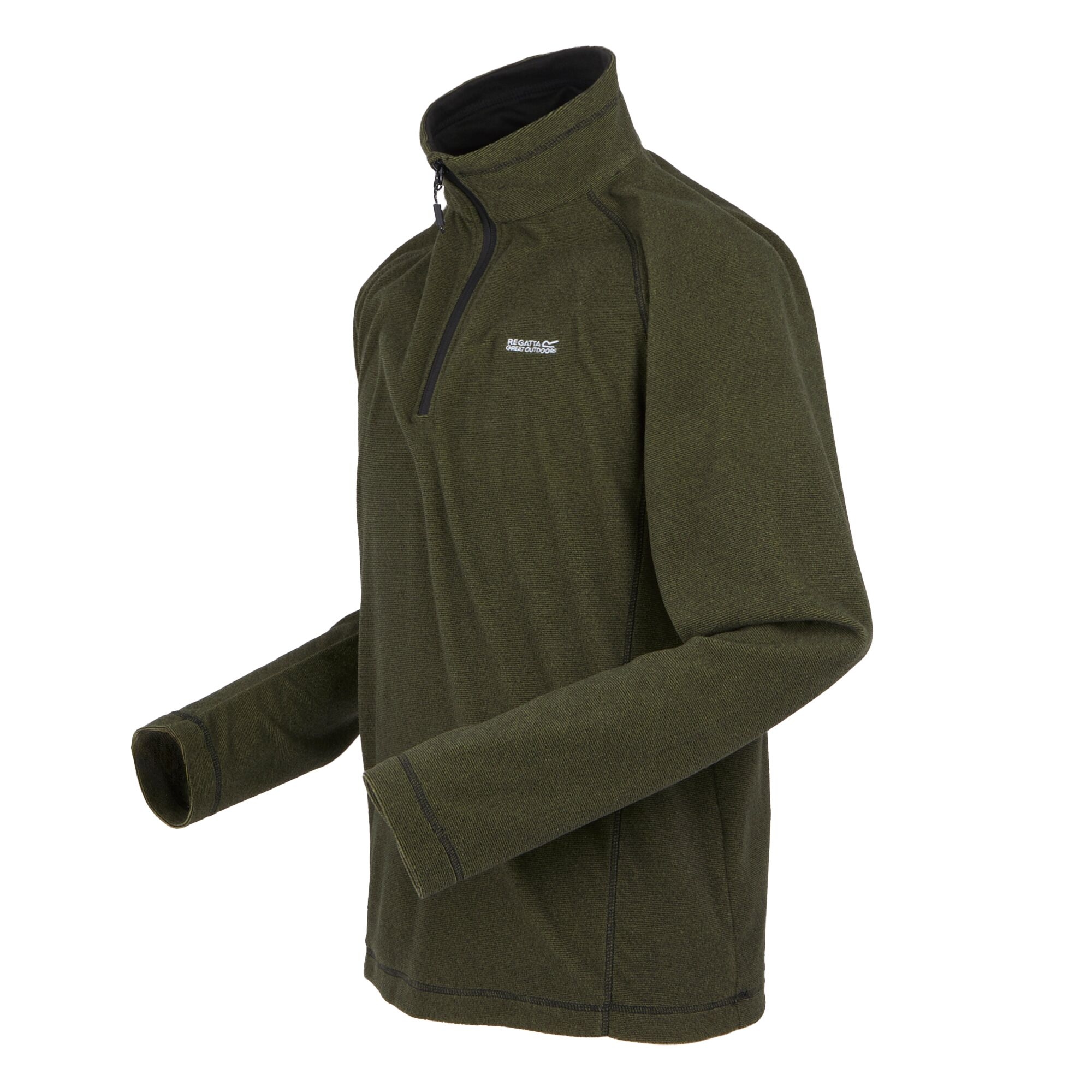 Men's Montes Lightweight Half Zip Fleece | Nephrite Green Black