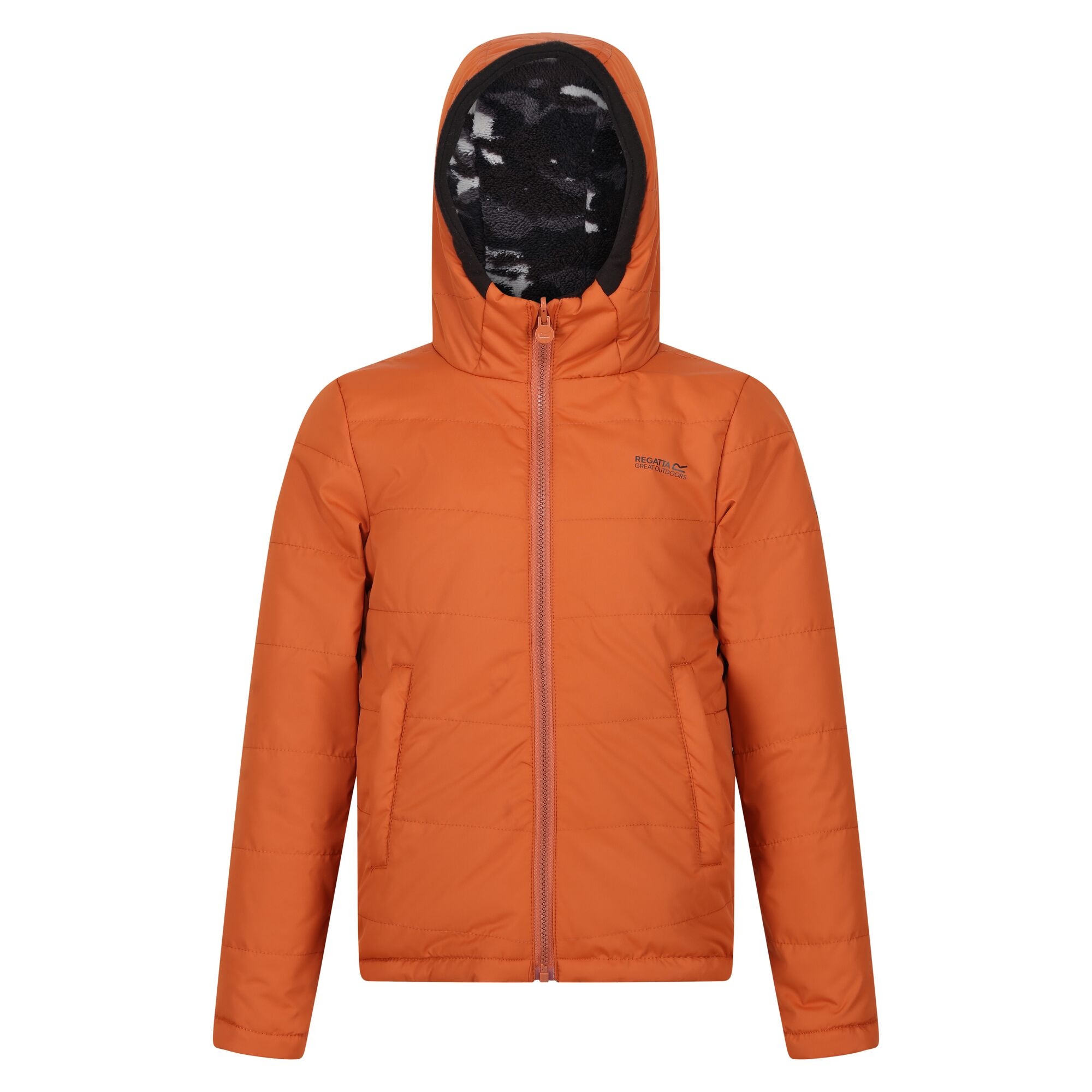 Kids' Kyrell Reversible Jacket | Burnt Copper Black Camo