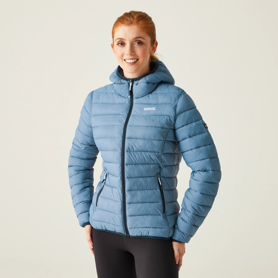 Women's Hooded Marizion Quilted Jacket | Warm Taupe Bueno