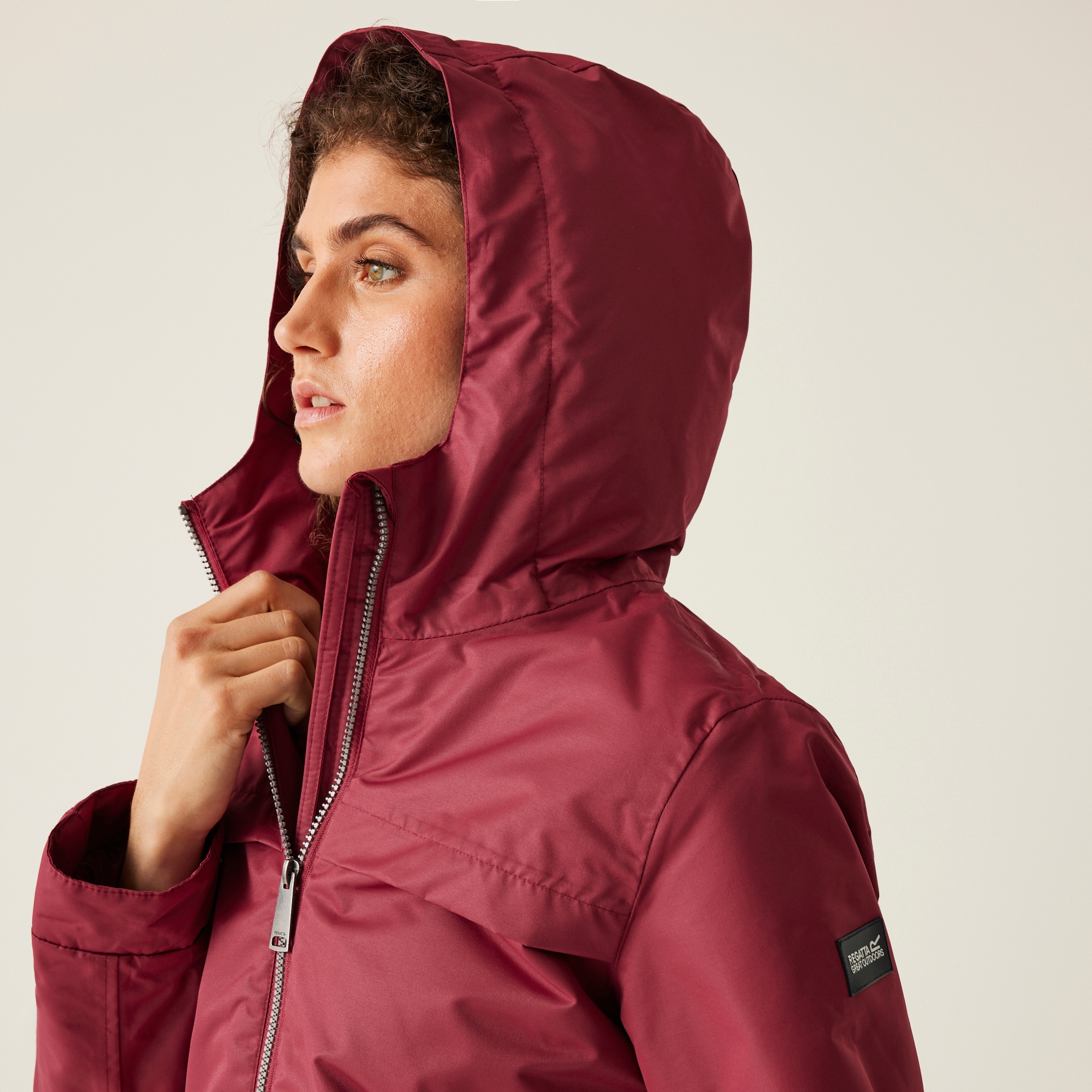 Women's Romine II Waterproof Parka Jacket | Rumba Red Black