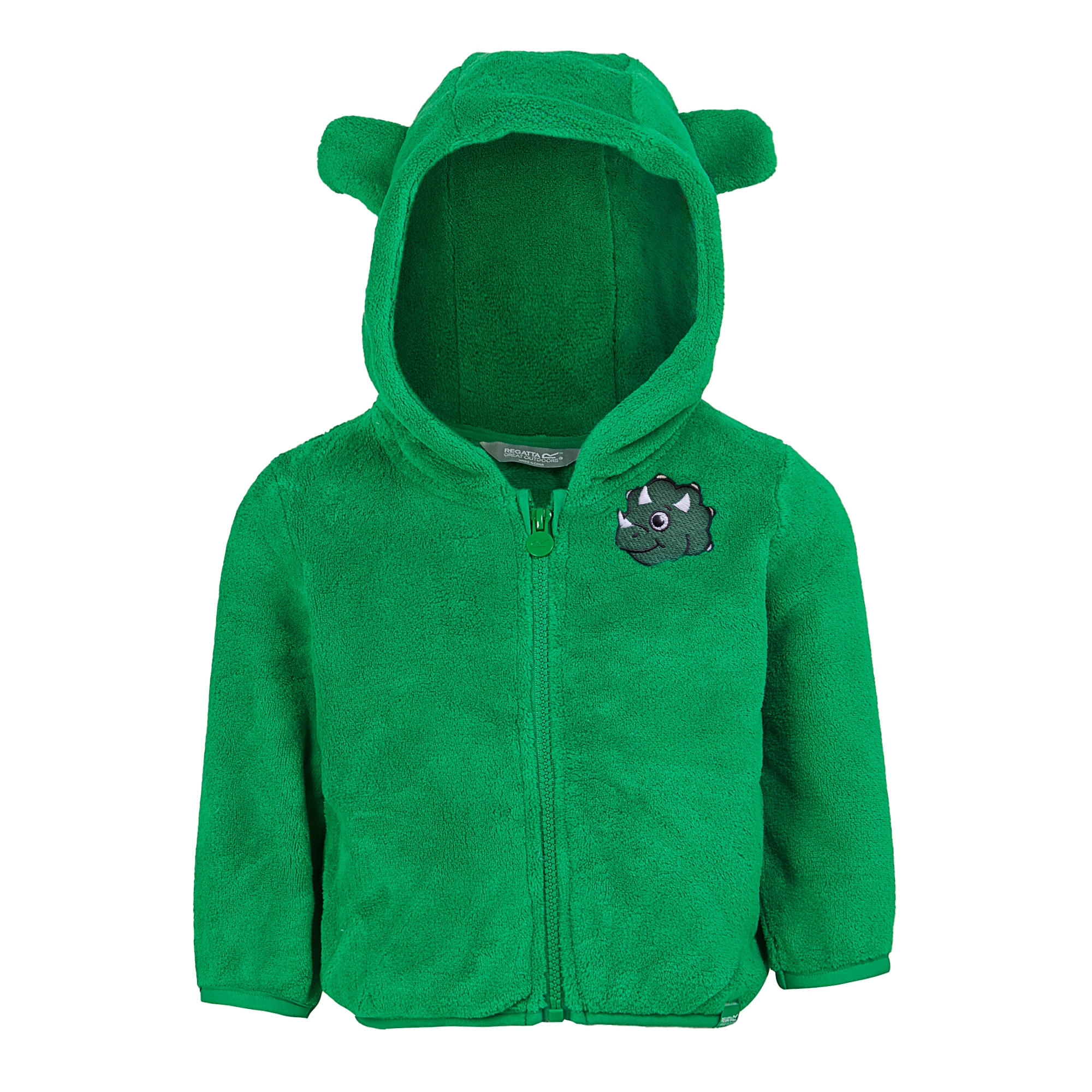 Kids' Animal Full Zip Fleece | Stompy the Dinosaur Jelly Bean