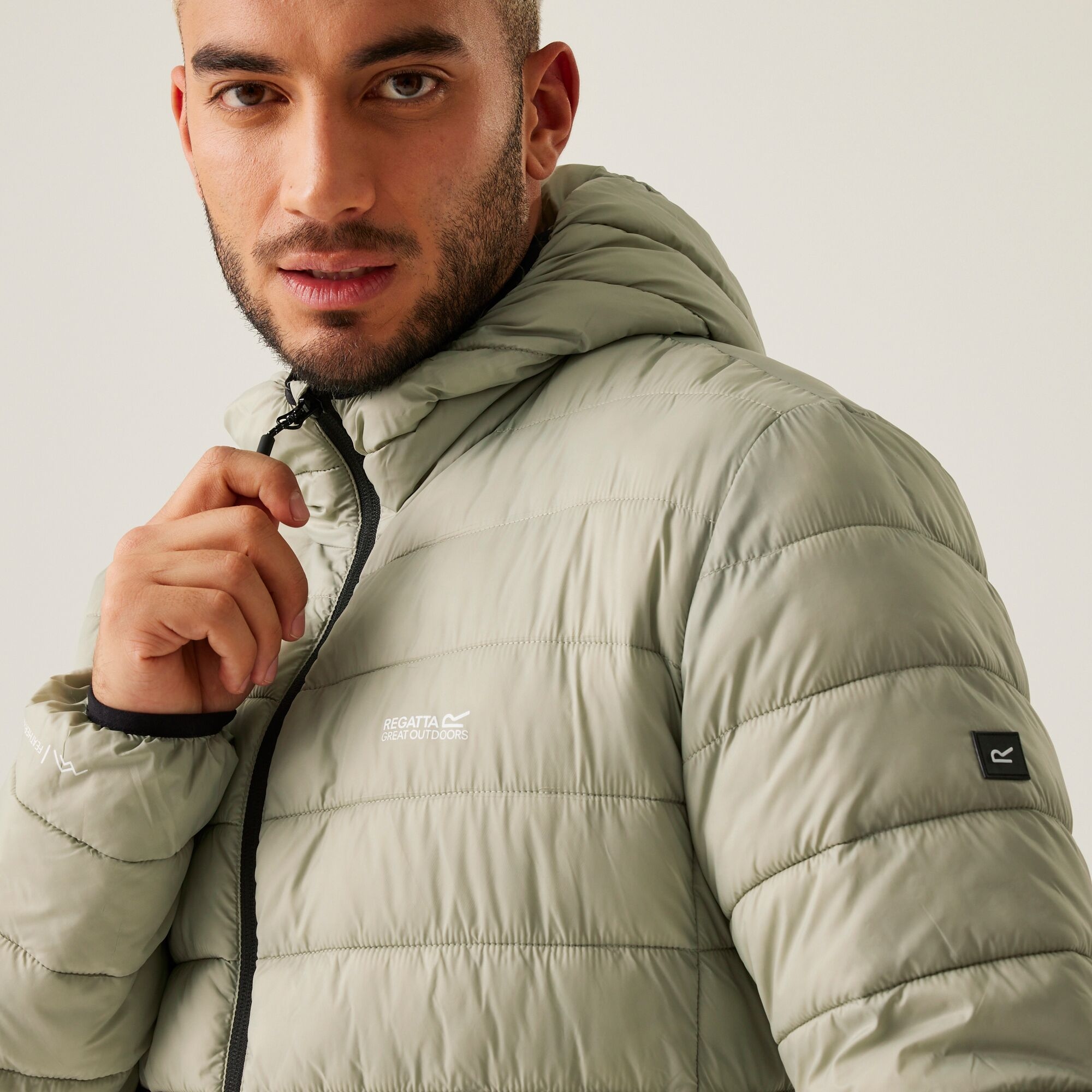 Men's Hooded Marizion Padded Jacket | Abbeystone Nephrite Green