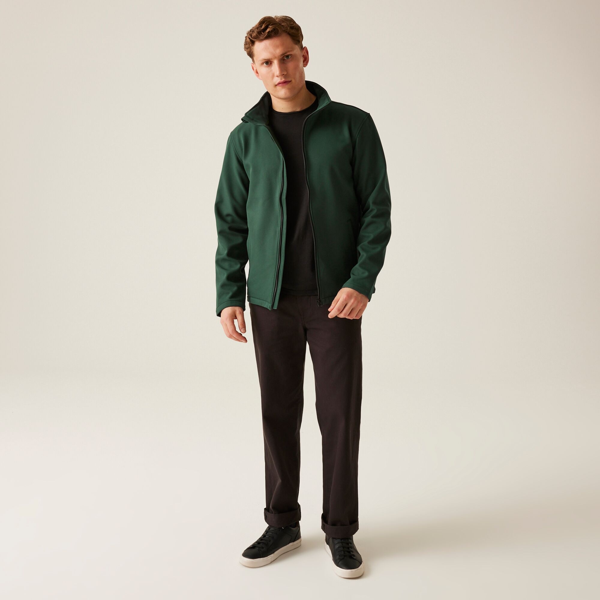 Men's Ablaze Printable Softshell Jacket | Dark Spruce Black