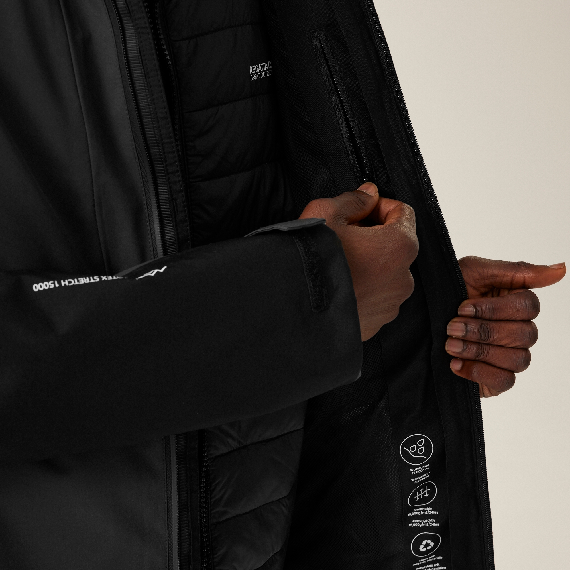 Men's Wentwood IX 3-in-1 Jacket | Ash Black