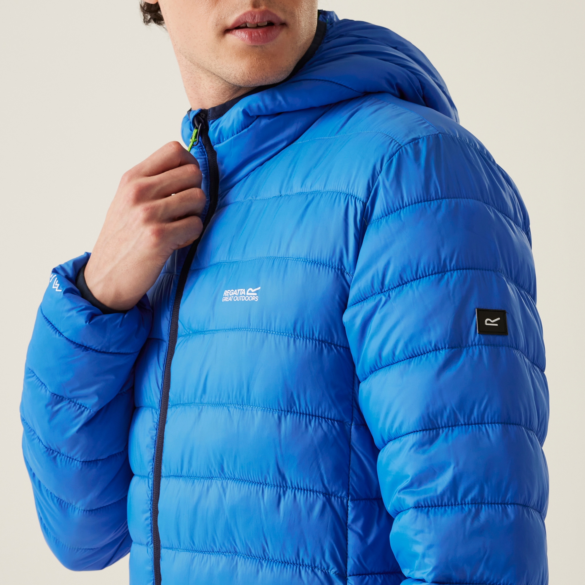 Men's Hooded Marizion Padded Jacket | Olympian Blue Green Flash