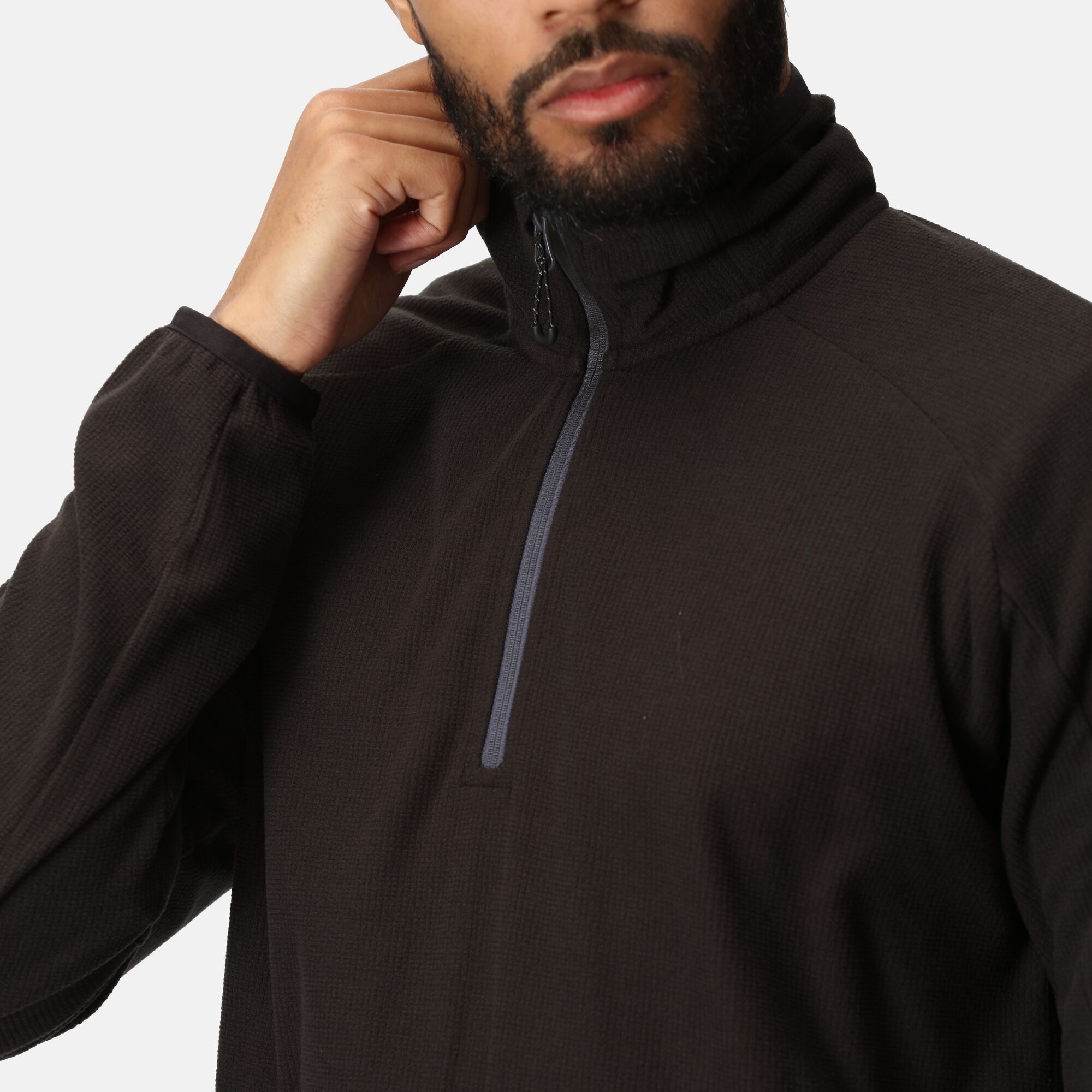 Men's Navigate Half-Zip Fleece | Black Seal Grey