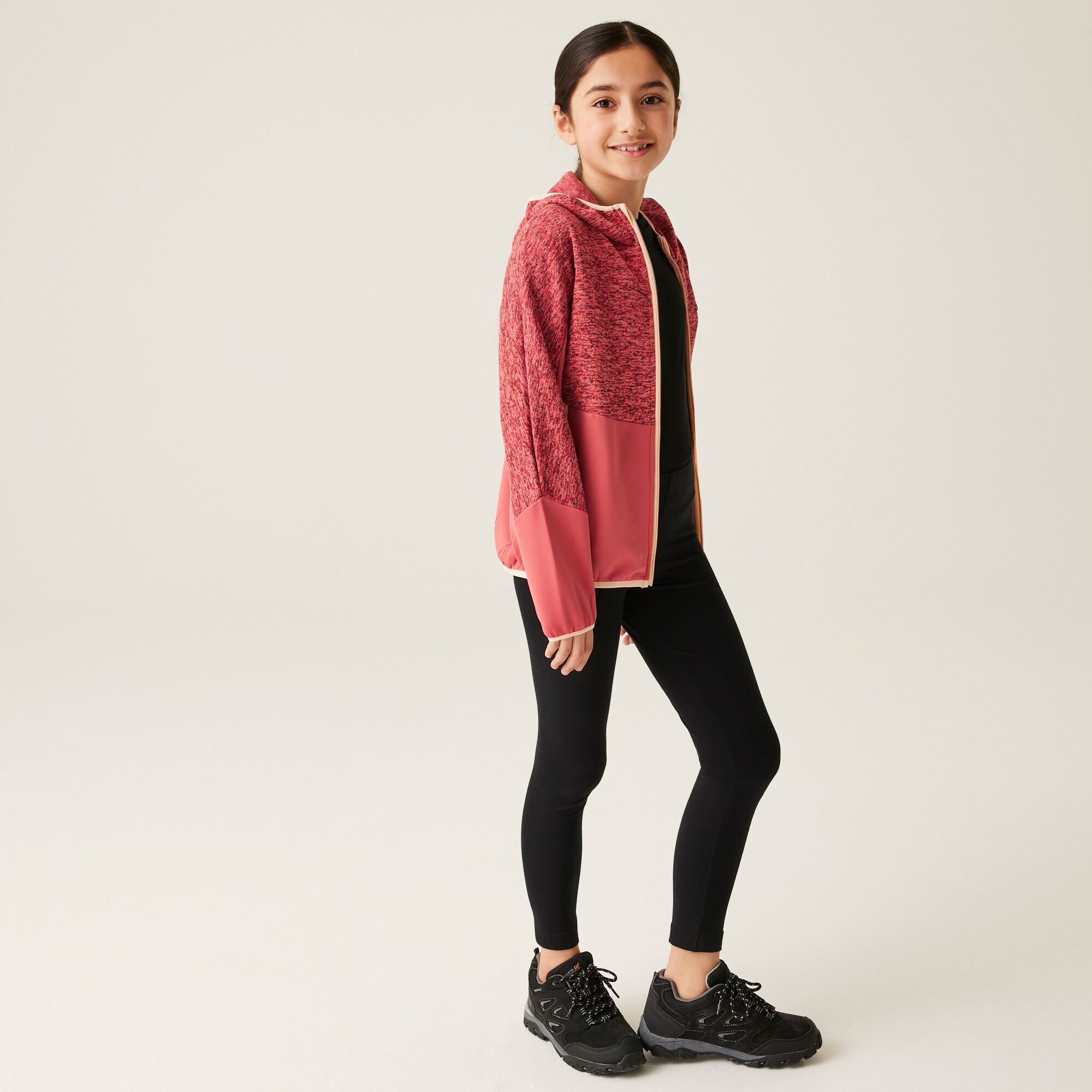 Kids' Dissolver IXI Full Zip Fleece | Red Sky Mineral Red