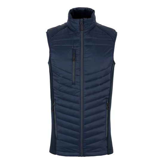 Men's Navigate Hybrid Bodywarmer | Navy Seal Grey