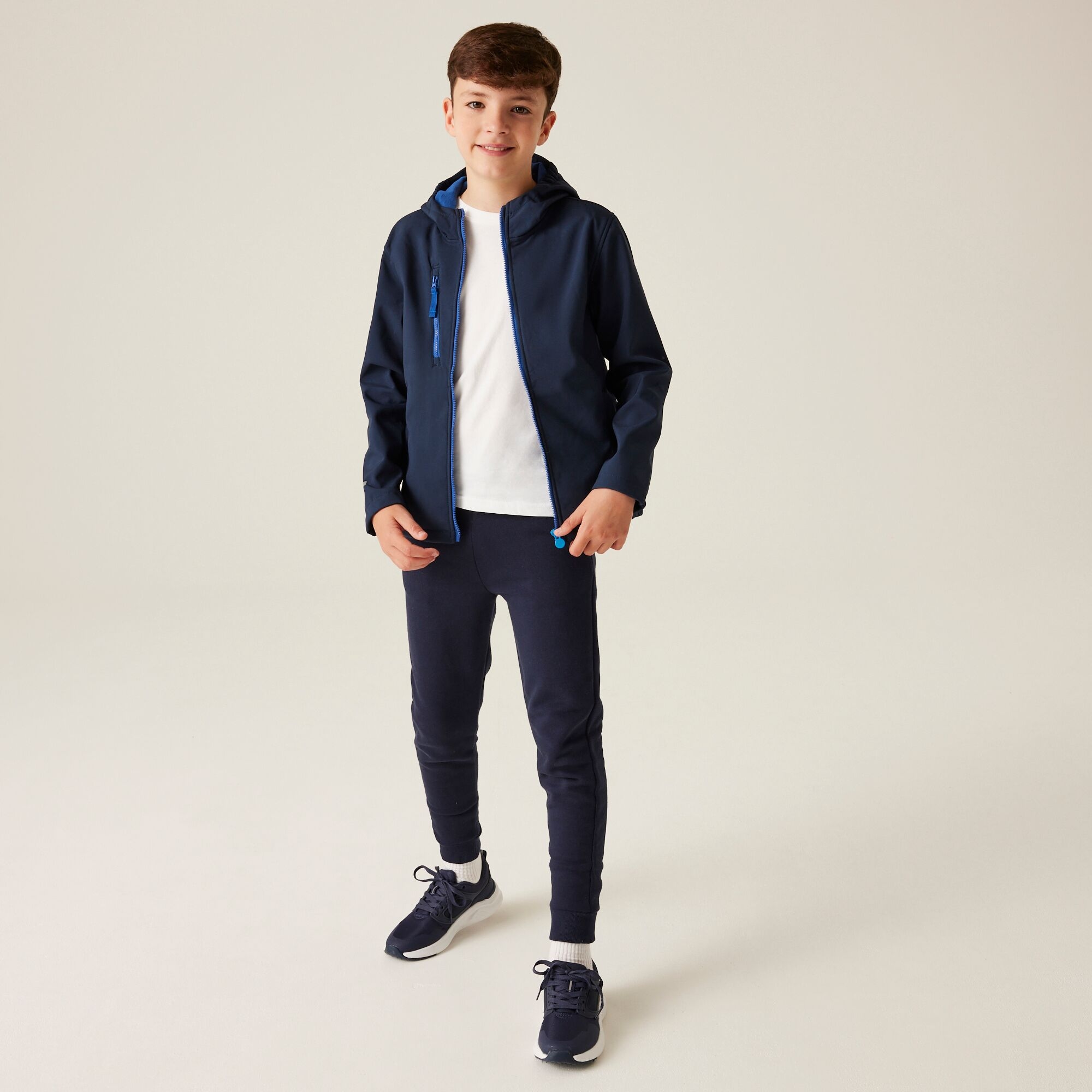Kids' Ablaze 3-Layer Softshell Jacket | Navy New Royal
