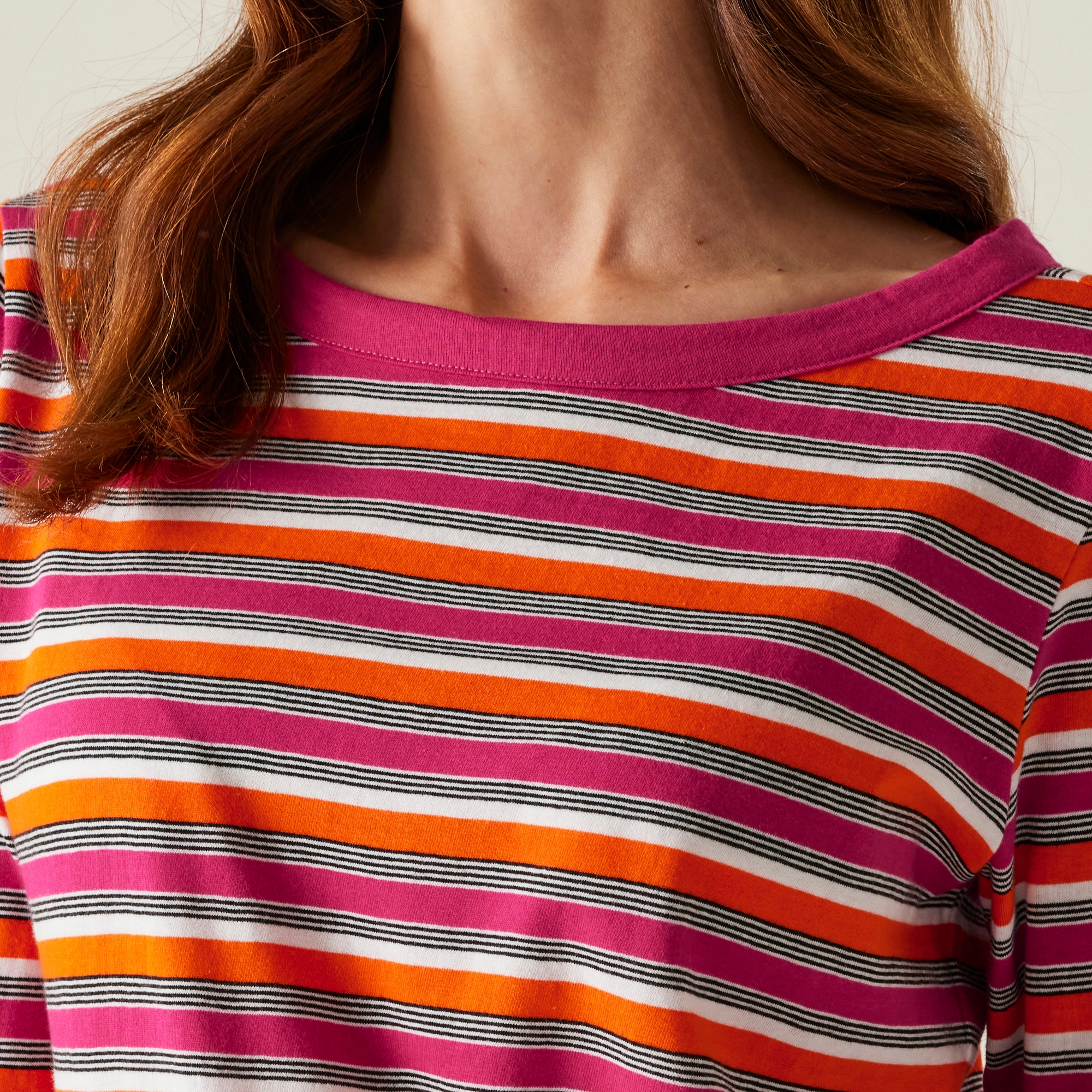 Women's Bayletta II 3/4 Sleeve Top  | Pink Fusion Multi Stripe