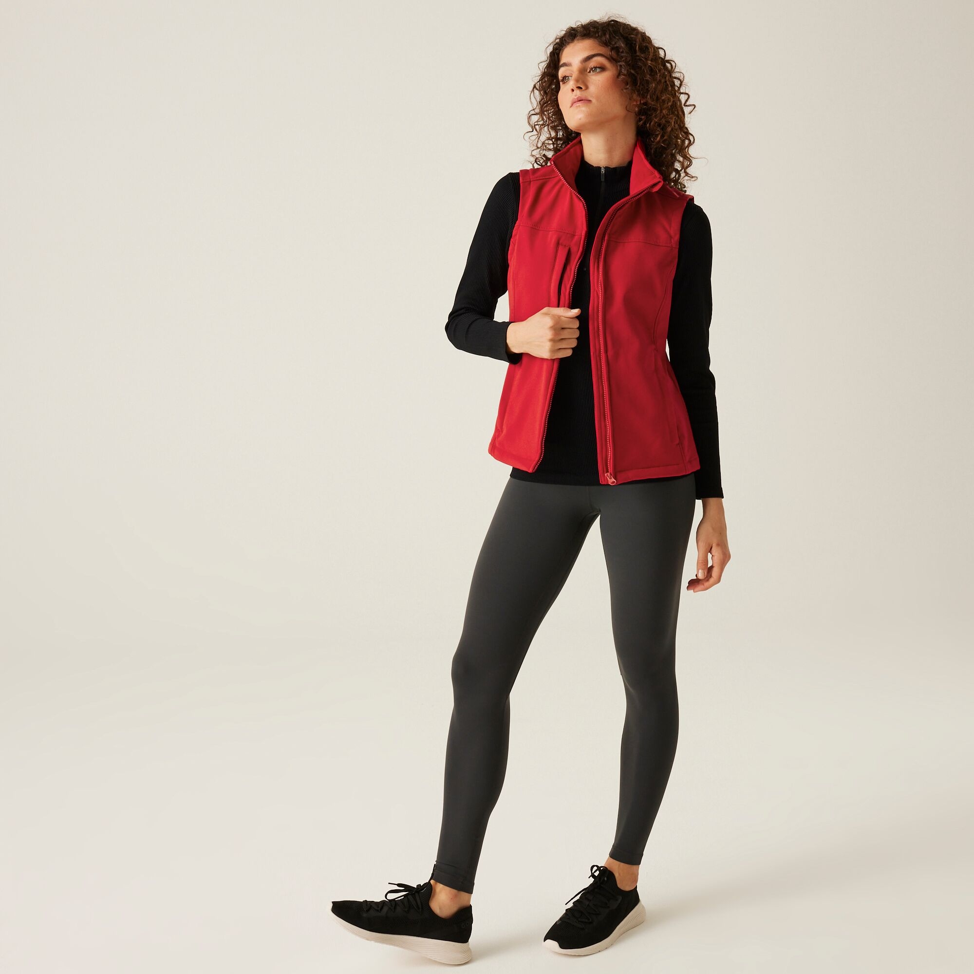 Women's Flux Softshell Body Warmer | Classic Red