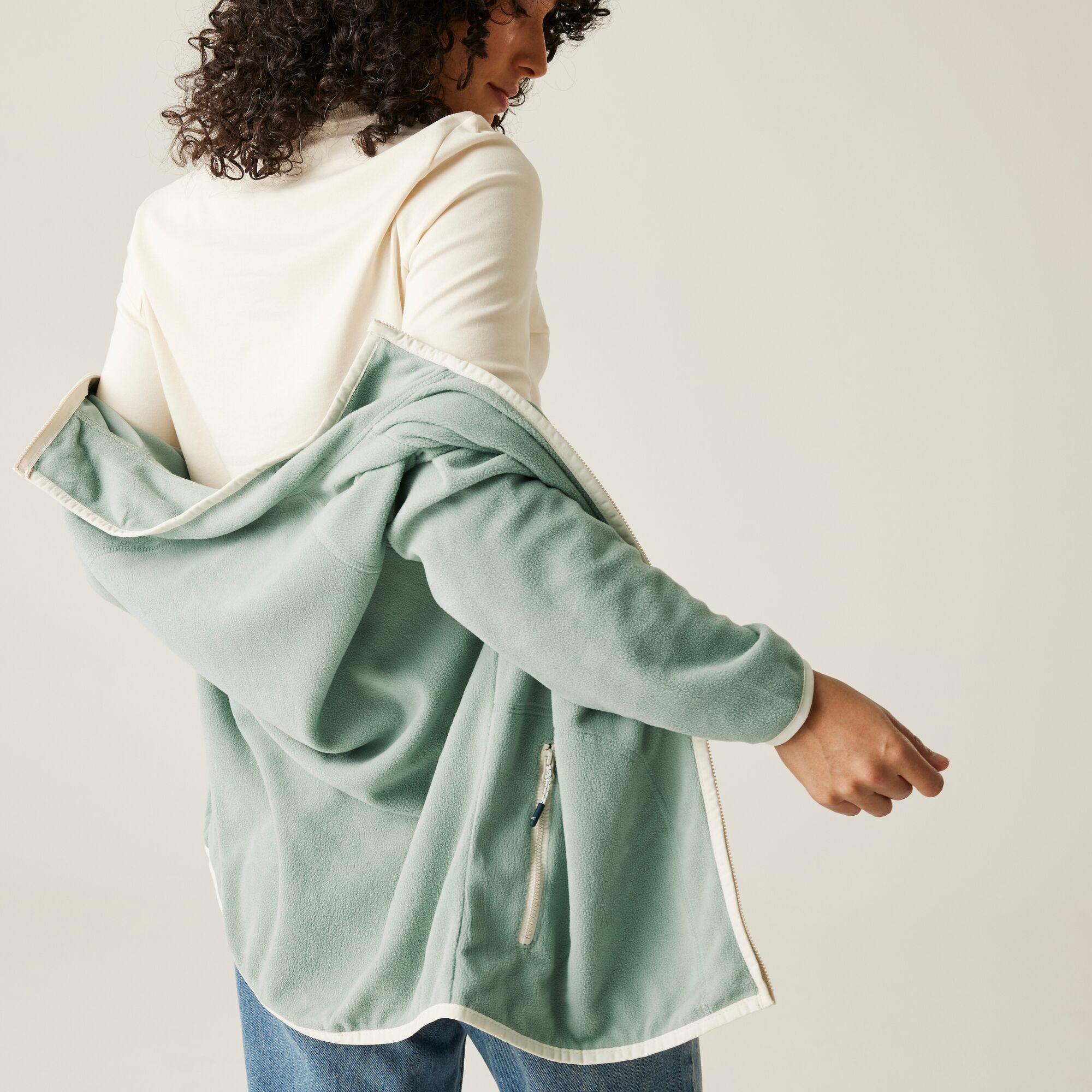 Women's Lilana Full Zip Fleece | Glacier Light Vanilla