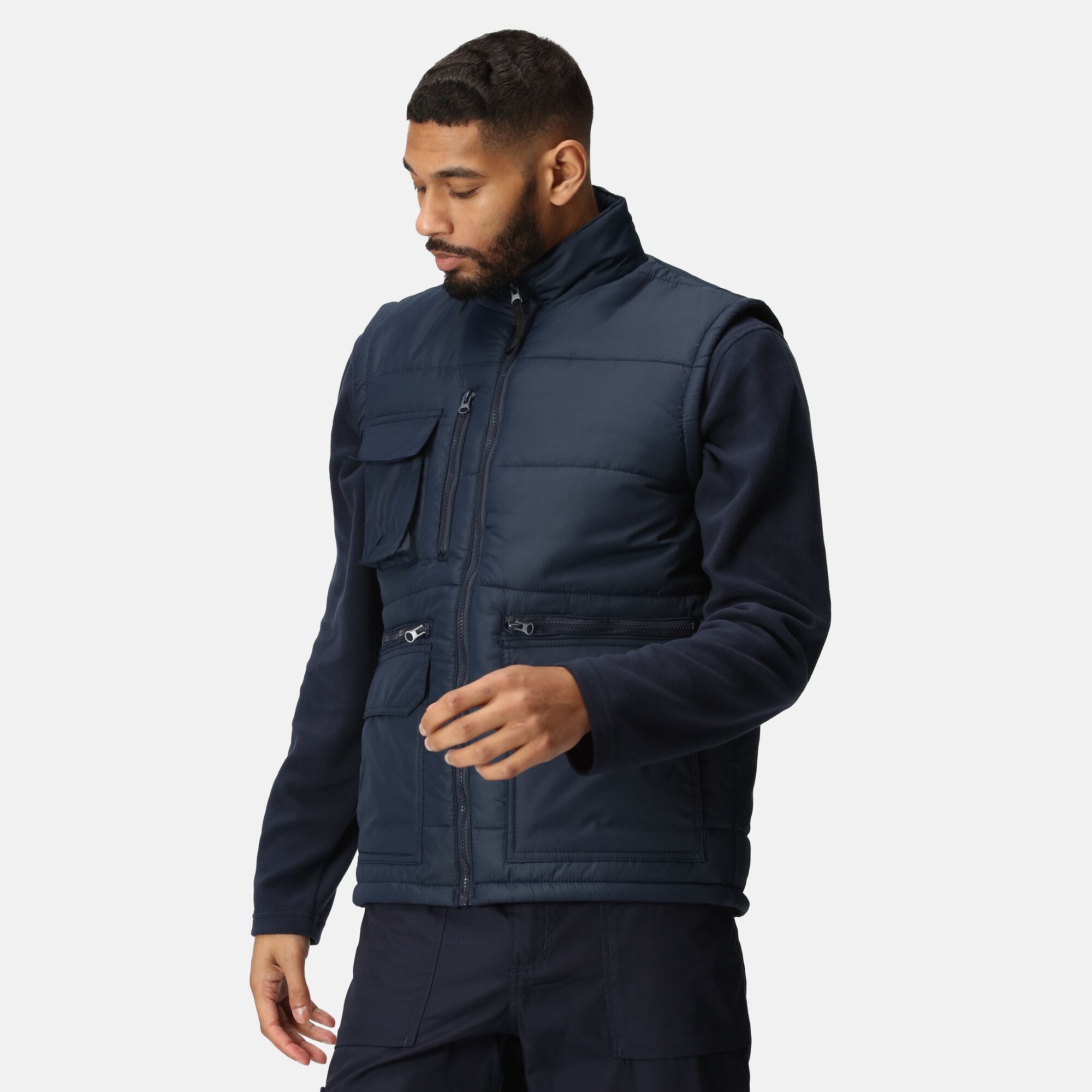 Men's Steller Multi Zip Insulated Bodywarmer | Navy